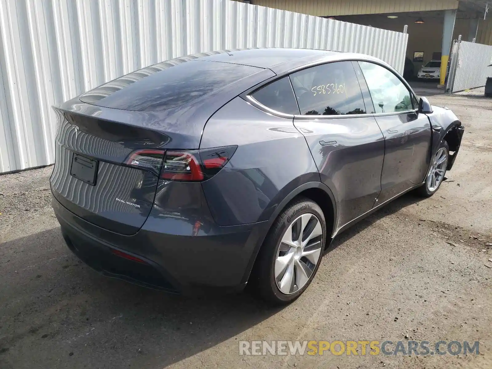 4 Photograph of a damaged car 5YJYGAEE2MF181229 TESLA MODEL Y 2021