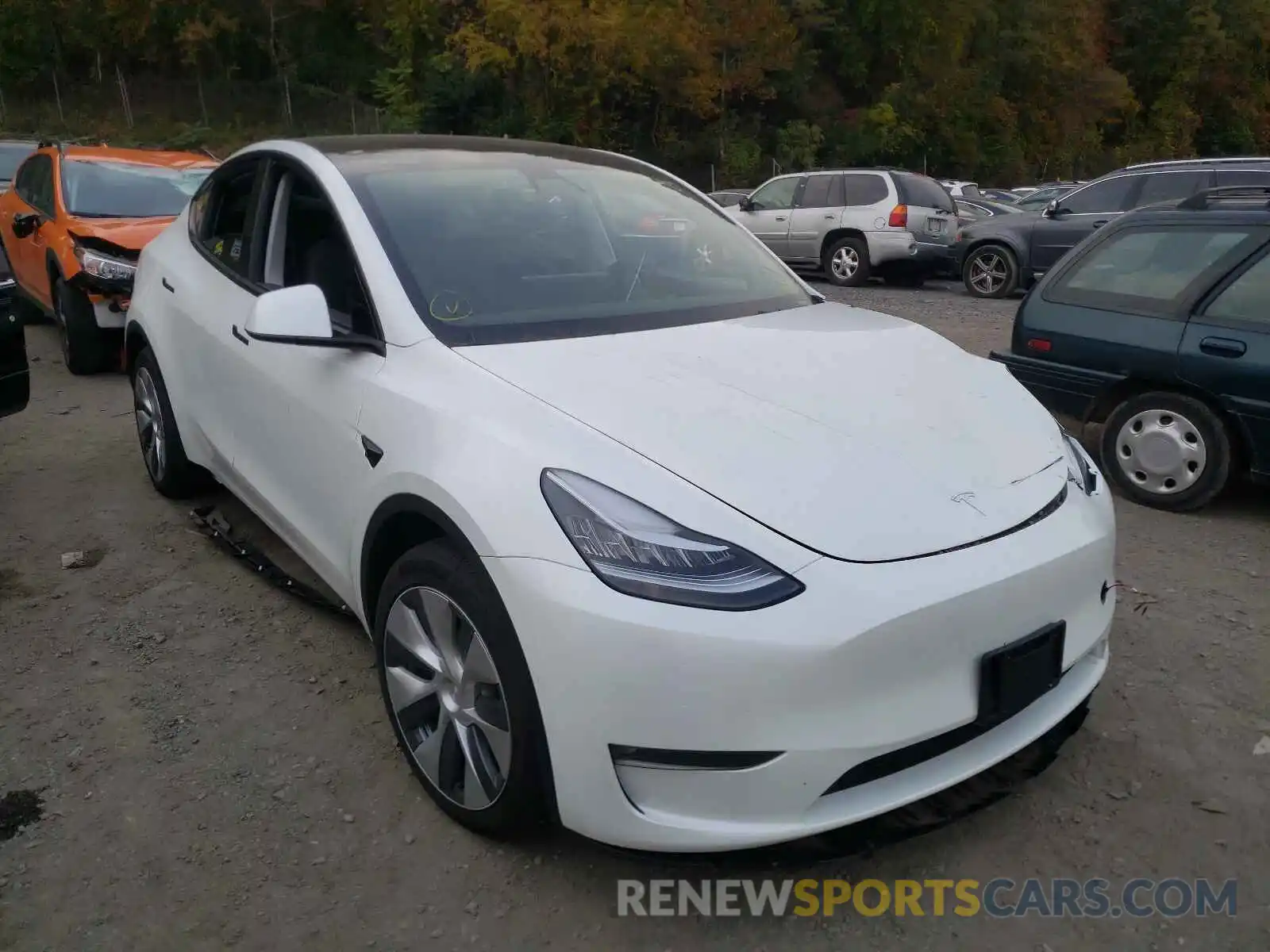 1 Фотография поврежденного автомобиля 5YJYGAEE2MF239646 TESLA MODEL Y 2021