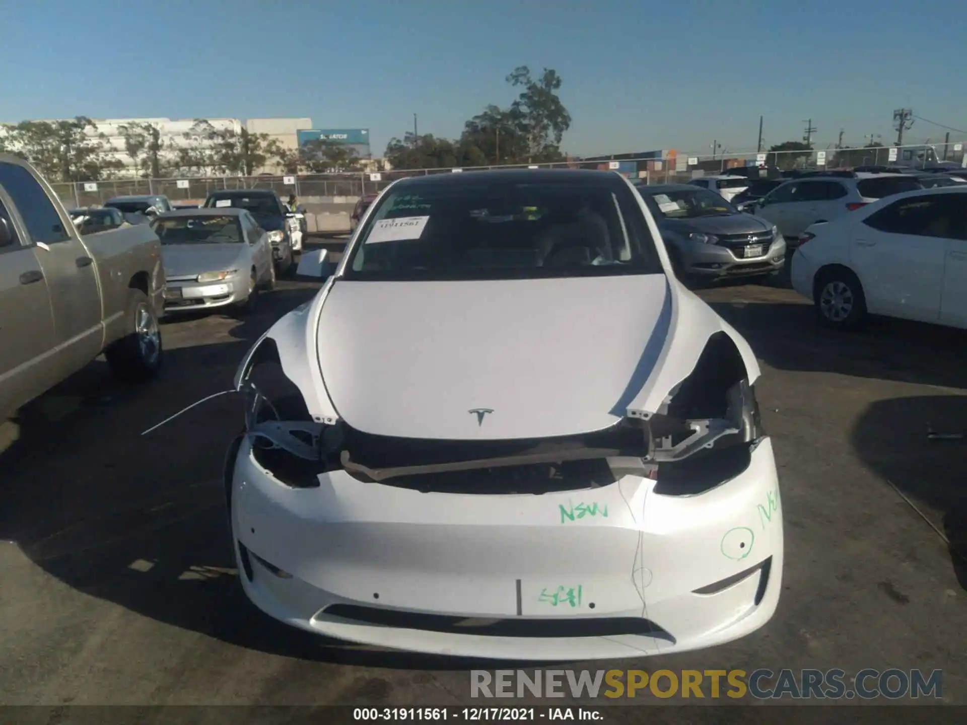 6 Photograph of a damaged car 5YJYGAEE2MF258536 TESLA MODEL Y 2021