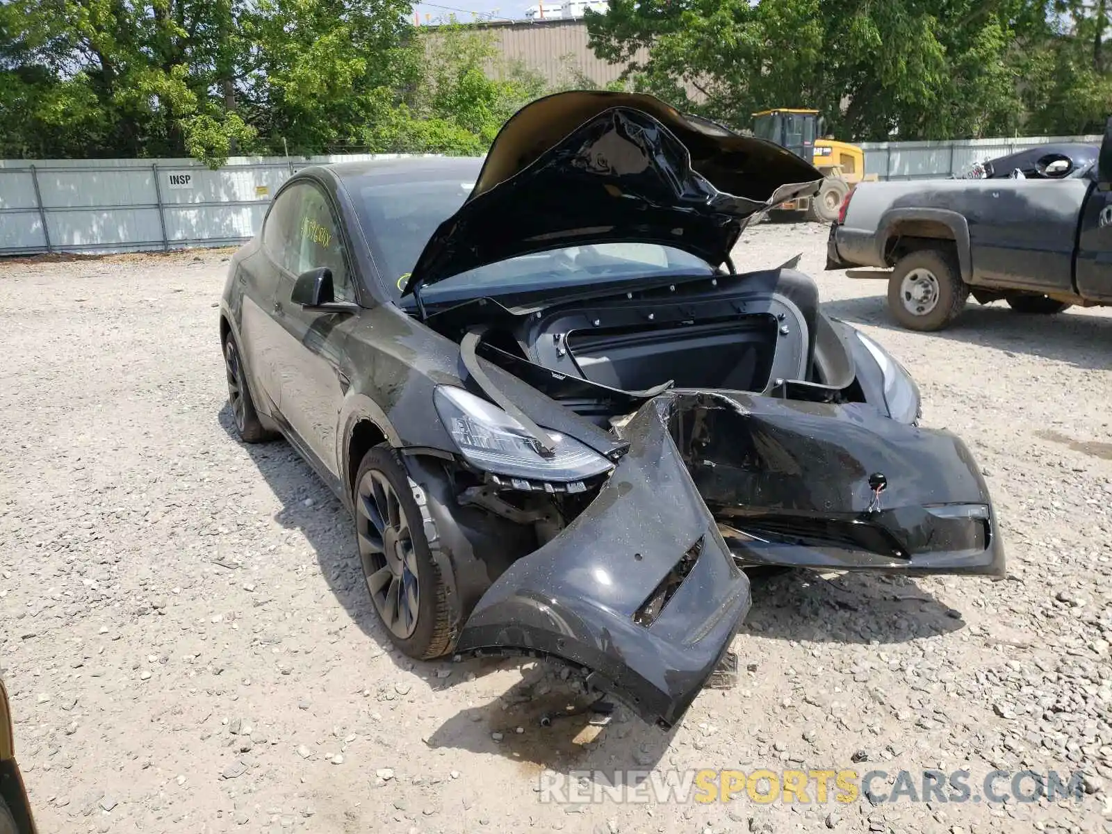 1 Фотография поврежденного автомобиля 5YJYGAEE3MF143671 TESLA MODEL Y 2021