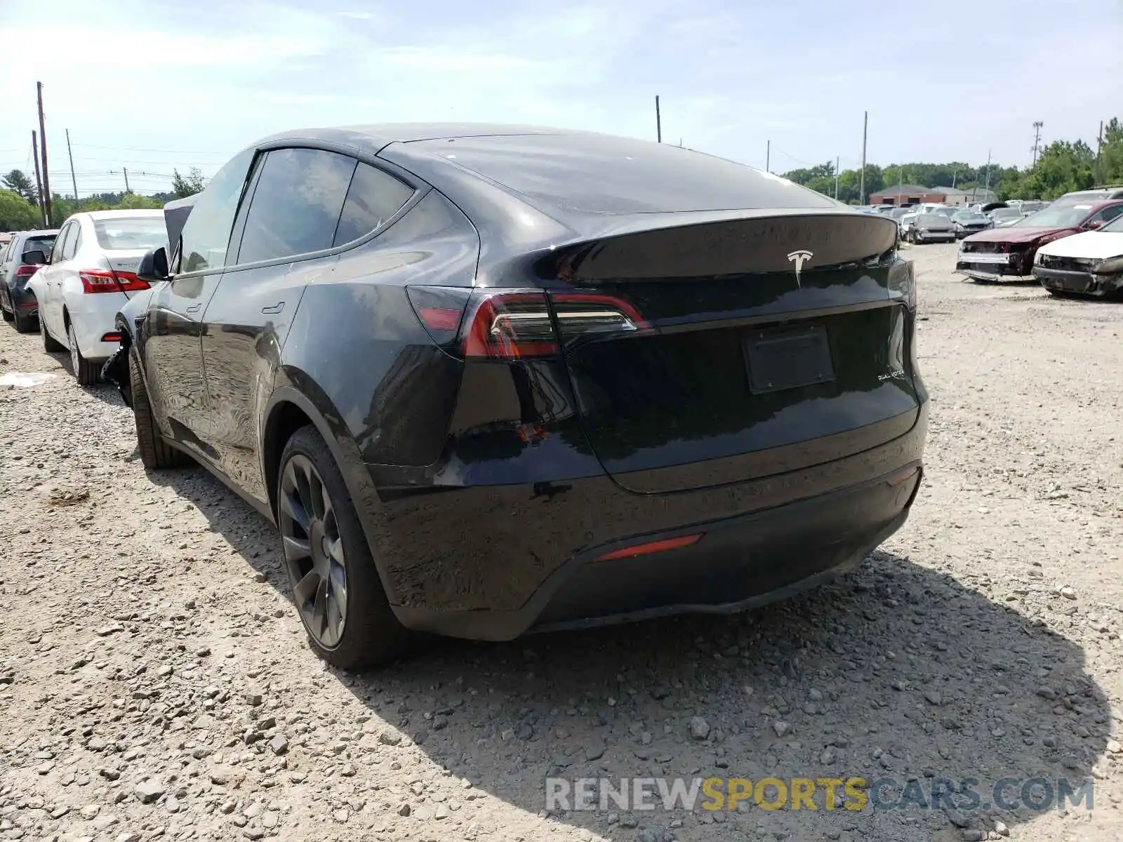 3 Фотография поврежденного автомобиля 5YJYGAEE3MF143671 TESLA MODEL Y 2021