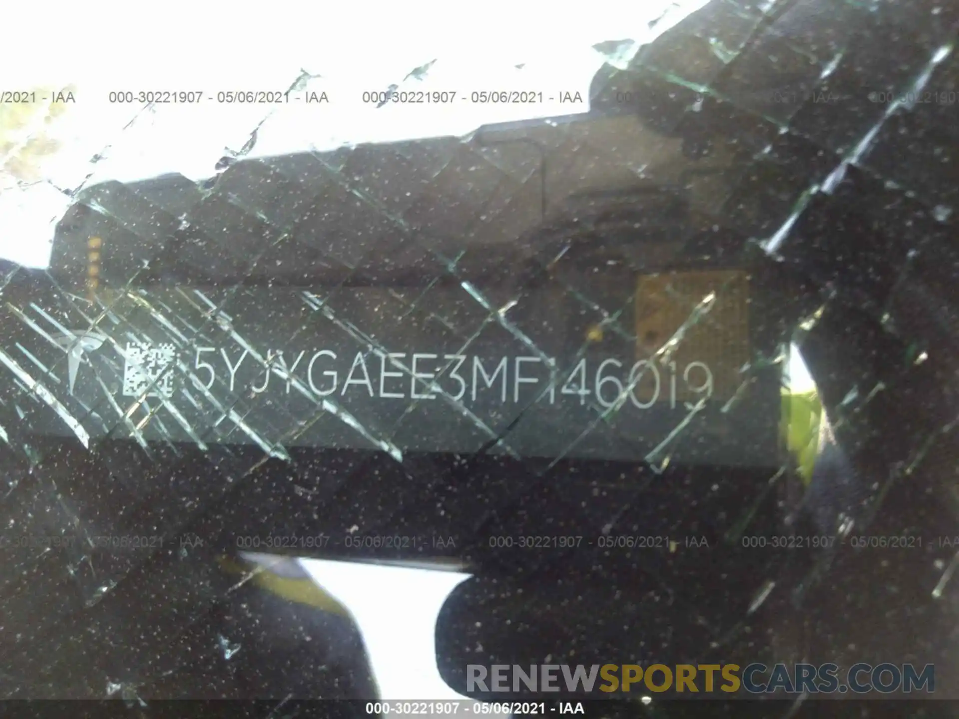 9 Photograph of a damaged car 5YJYGAEE3MF146019 TESLA MODEL Y 2021