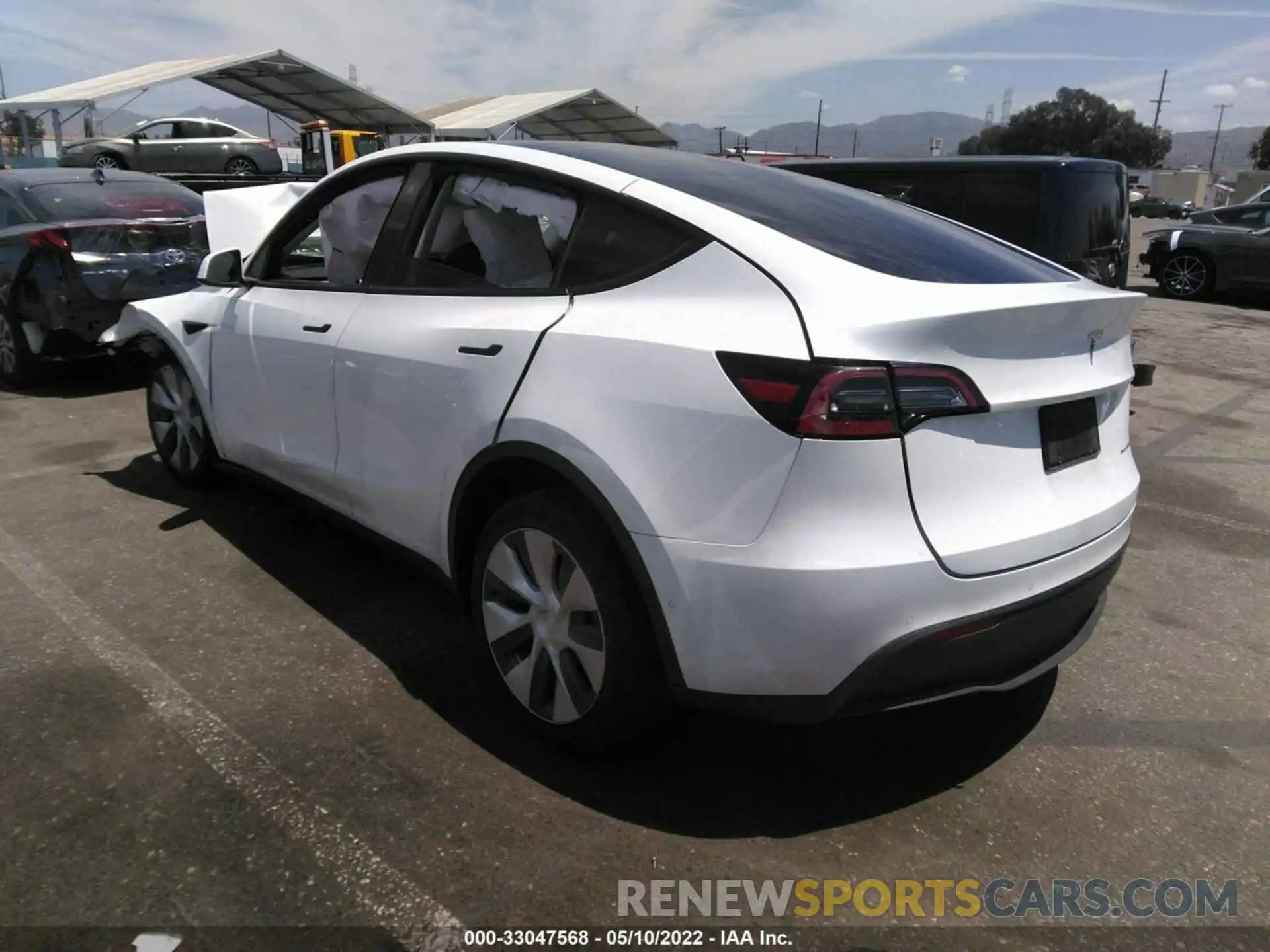 3 Фотография поврежденного автомобиля 5YJYGAEE3MF159546 TESLA MODEL Y 2021