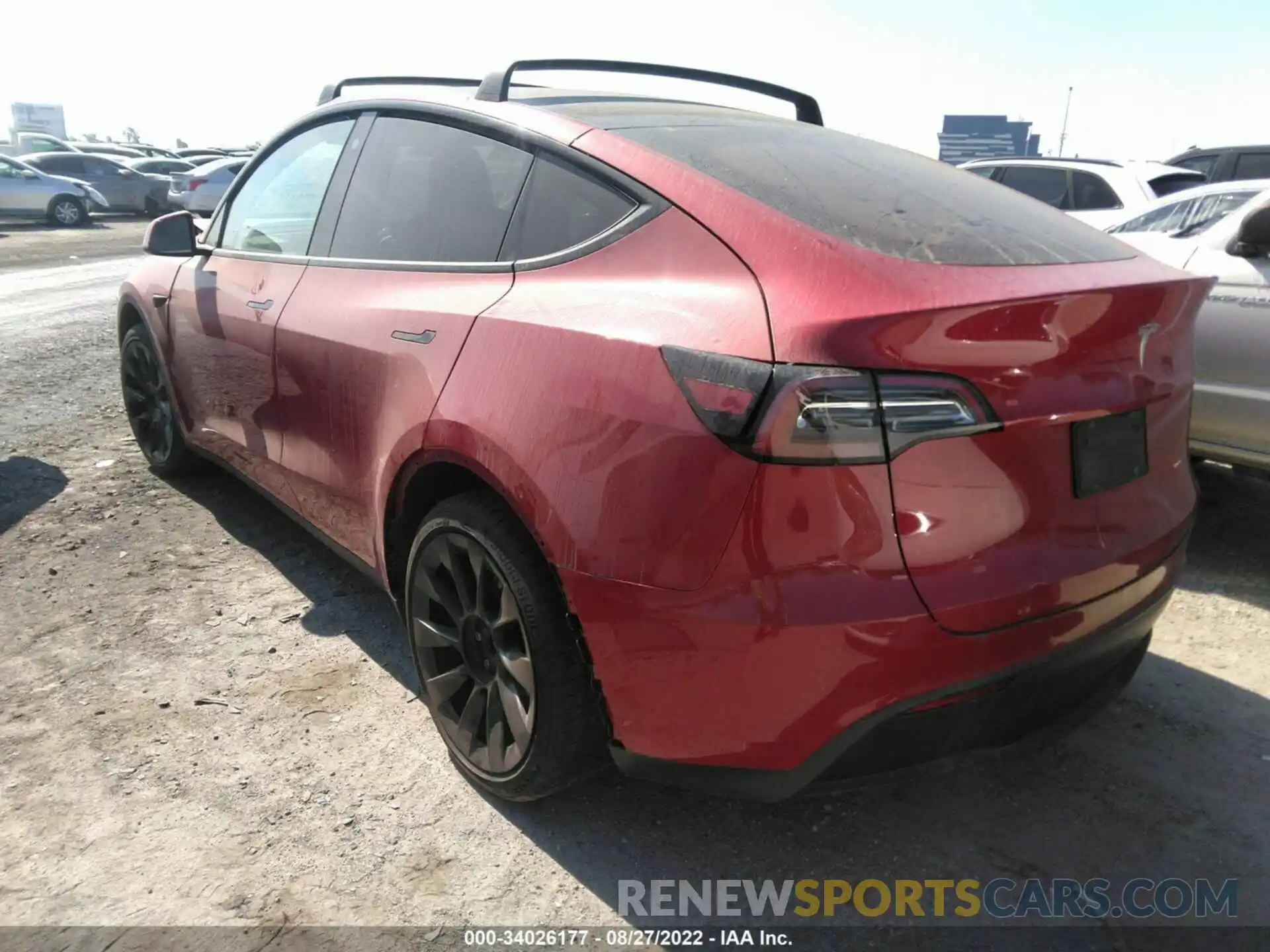 3 Фотография поврежденного автомобиля 5YJYGAEE3MF179974 TESLA MODEL Y 2021