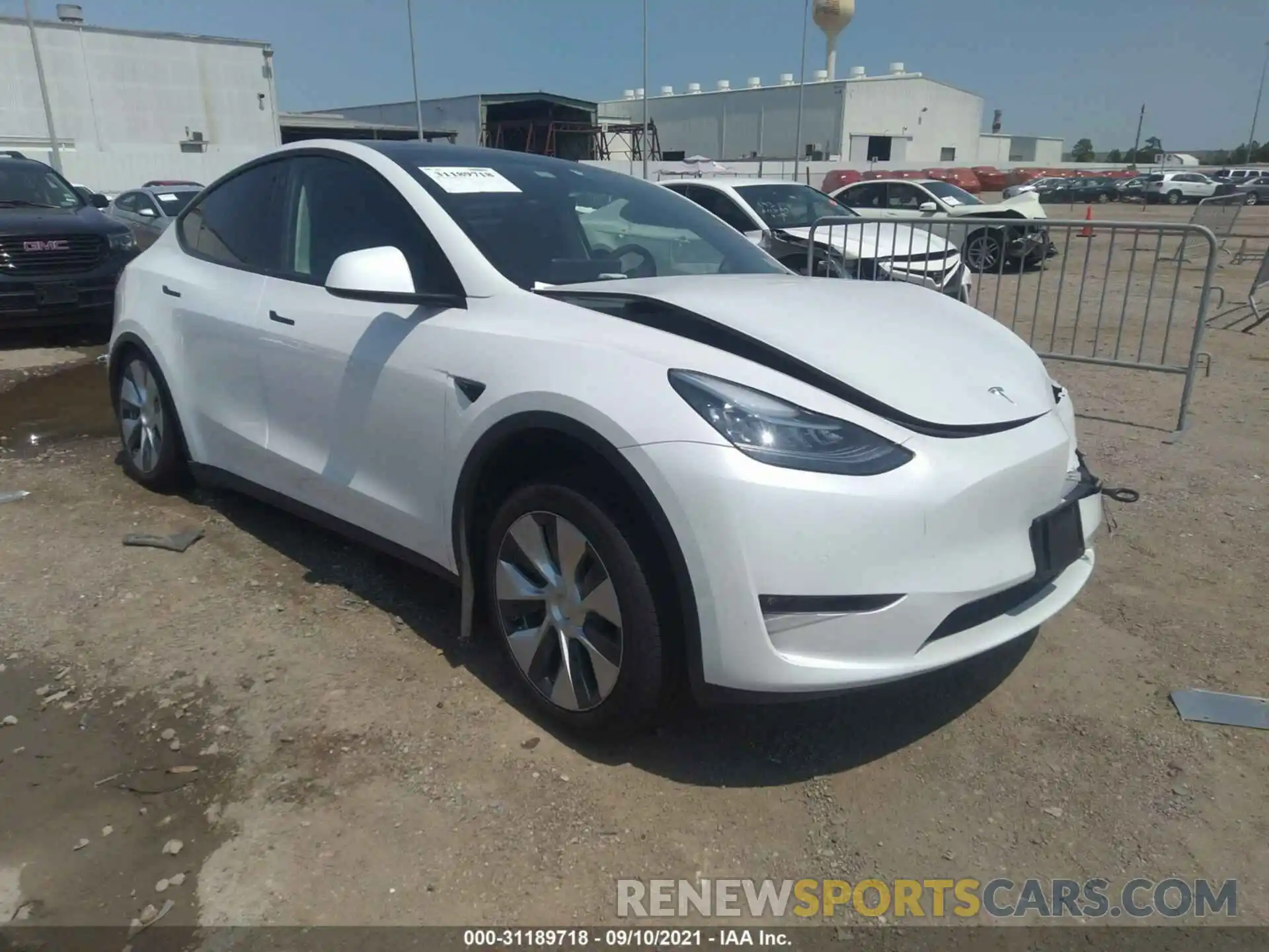 1 Photograph of a damaged car 5YJYGAEE3MF180994 TESLA MODEL Y 2021