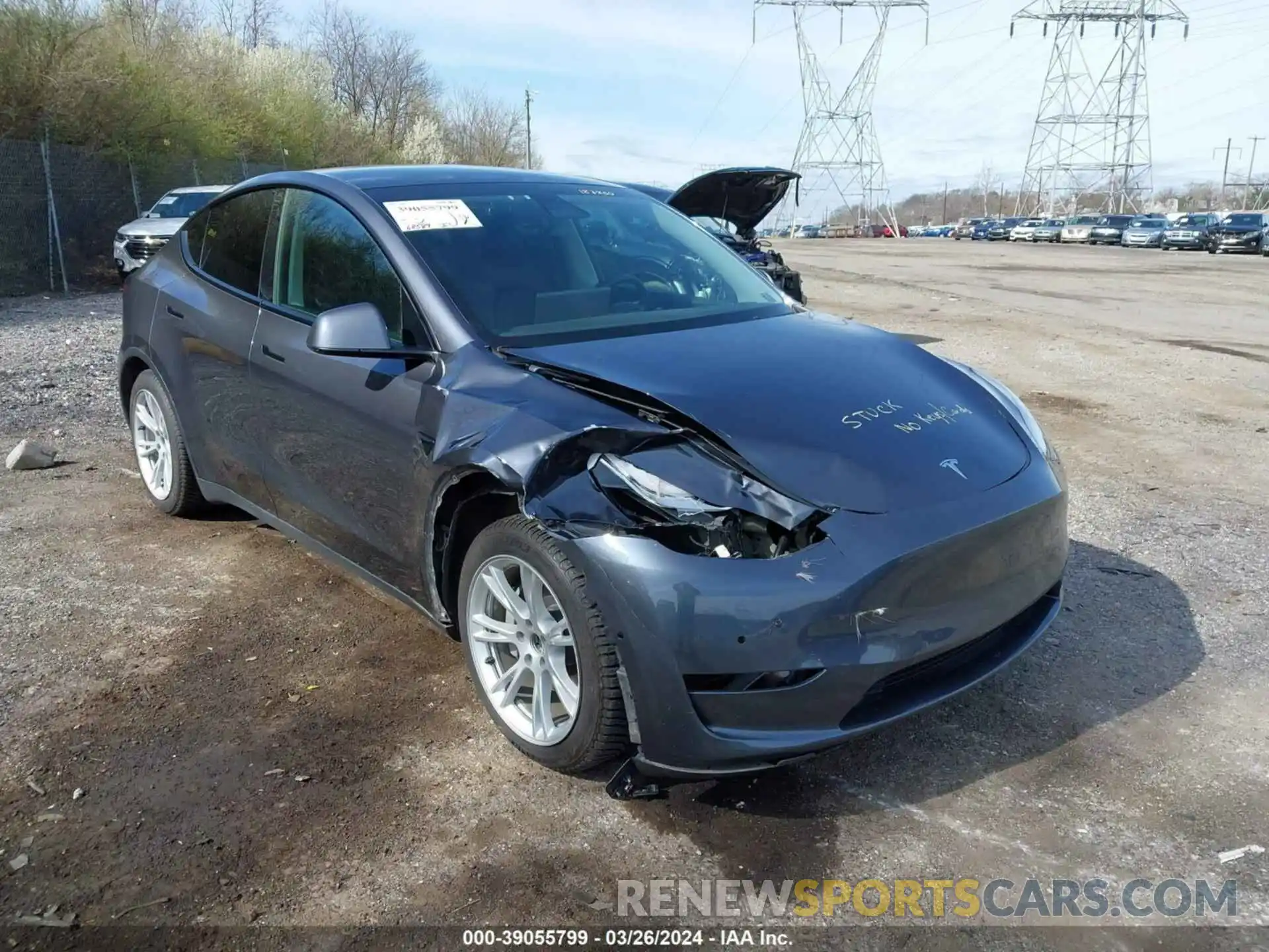 6 Фотография поврежденного автомобиля 5YJYGAEE3MF187850 TESLA MODEL Y 2021