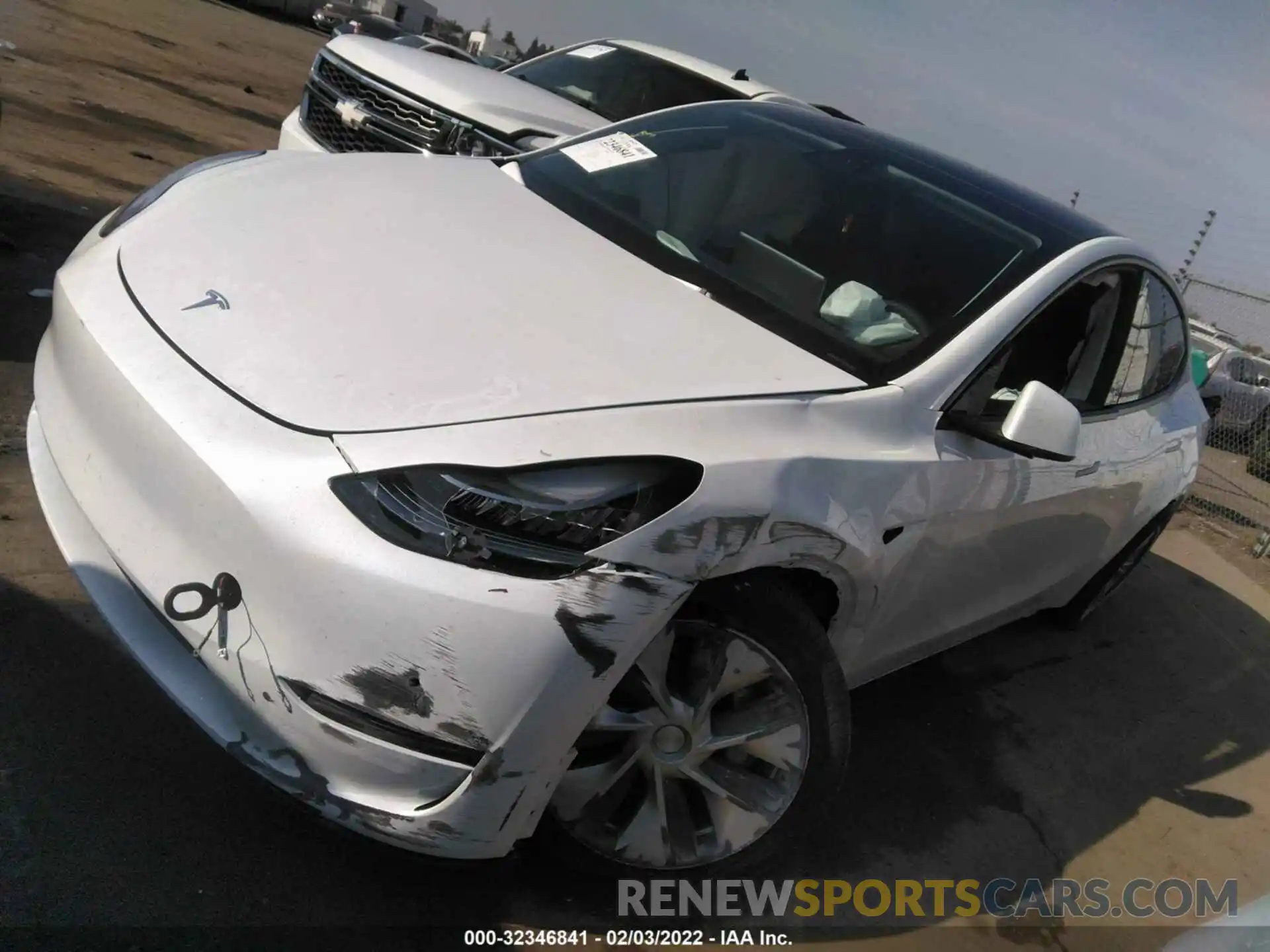 2 Фотография поврежденного автомобиля 5YJYGAEE3MF297555 TESLA MODEL Y 2021