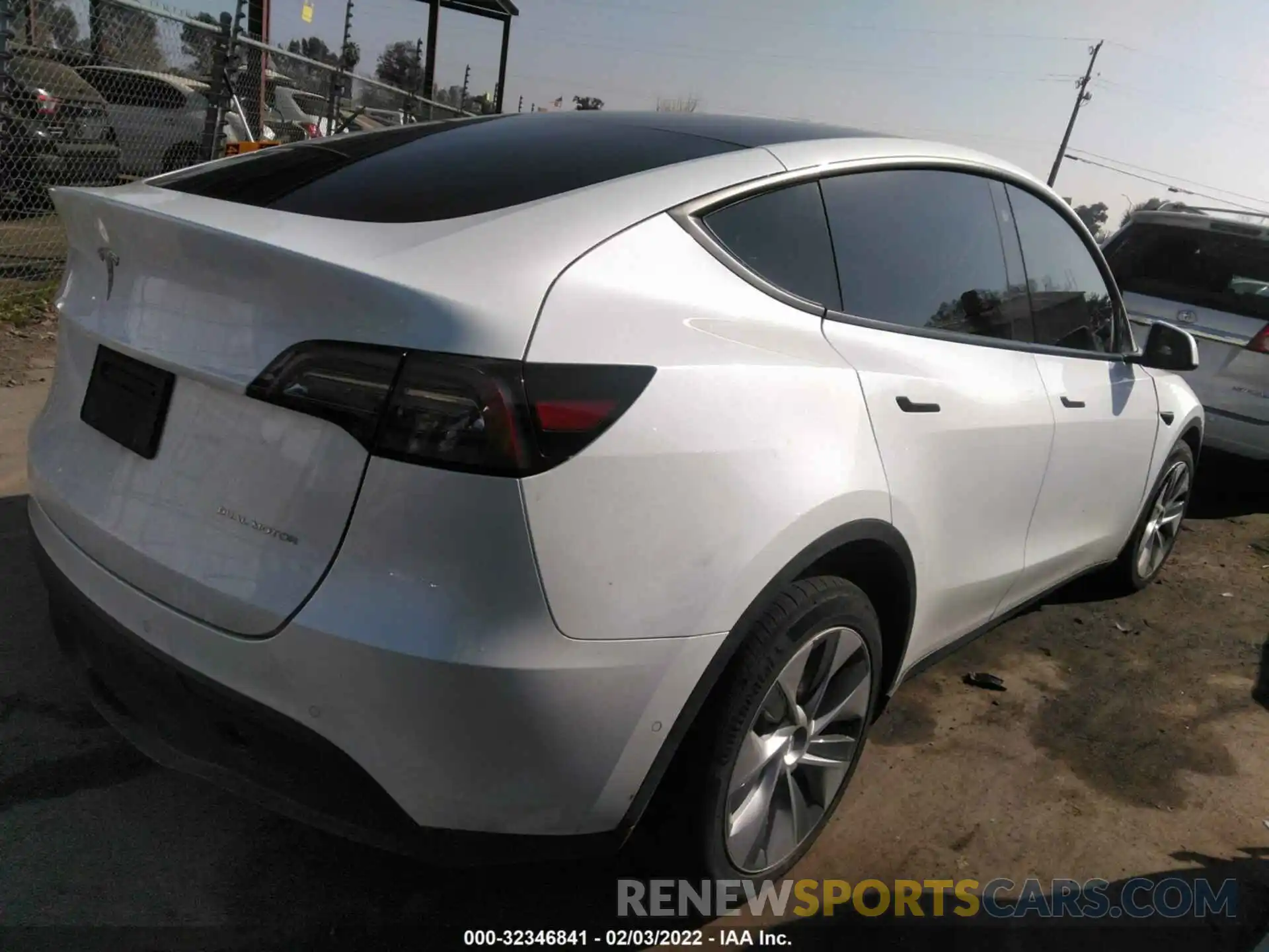 4 Фотография поврежденного автомобиля 5YJYGAEE3MF297555 TESLA MODEL Y 2021