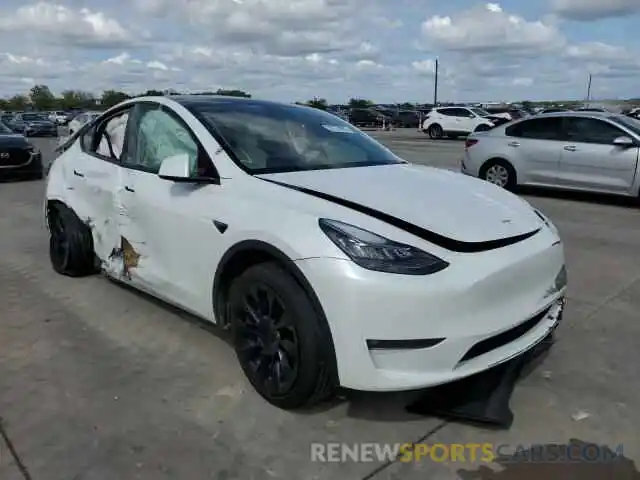 1 Фотография поврежденного автомобиля 5YJYGAEE4MF144246 TESLA MODEL Y 2021