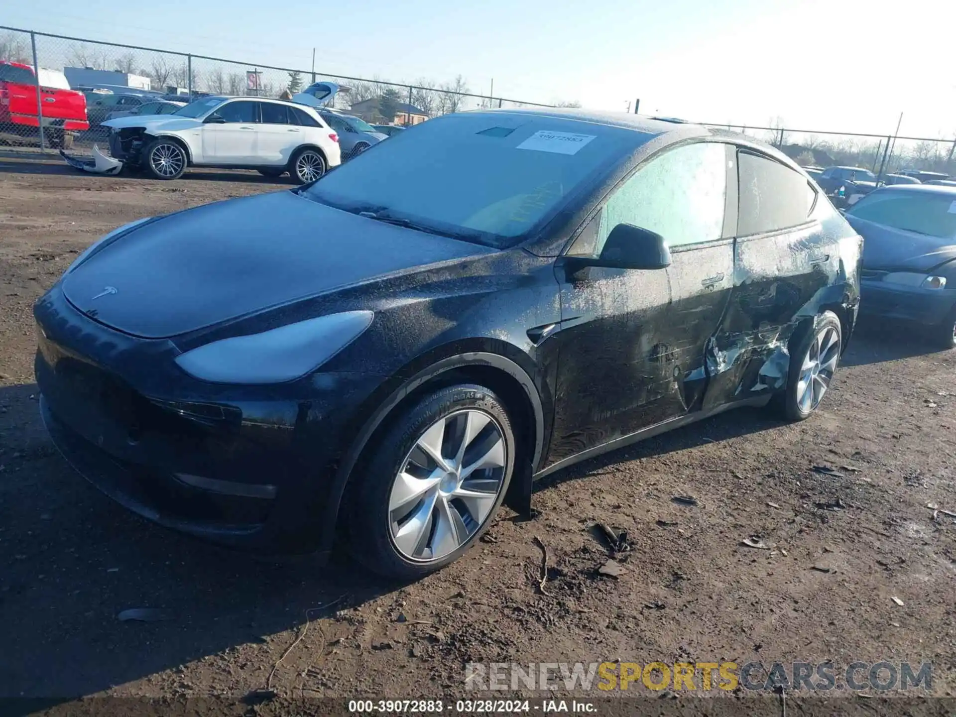 2 Фотография поврежденного автомобиля 5YJYGAEE4MF188117 TESLA MODEL Y 2021