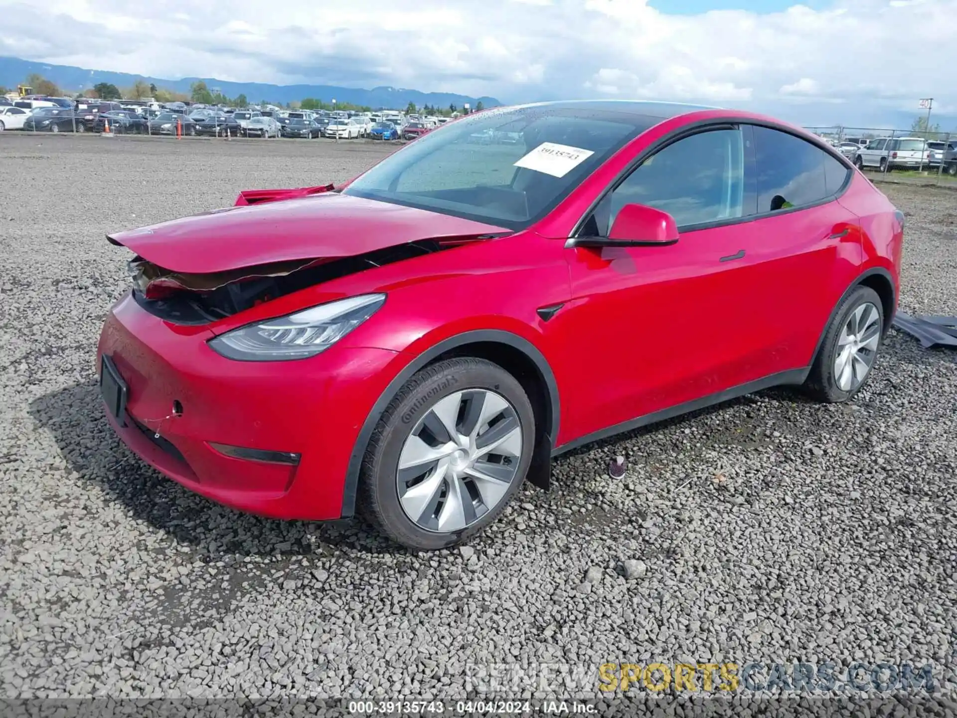 2 Photograph of a damaged car 5YJYGAEE4MF286631 TESLA MODEL Y 2021