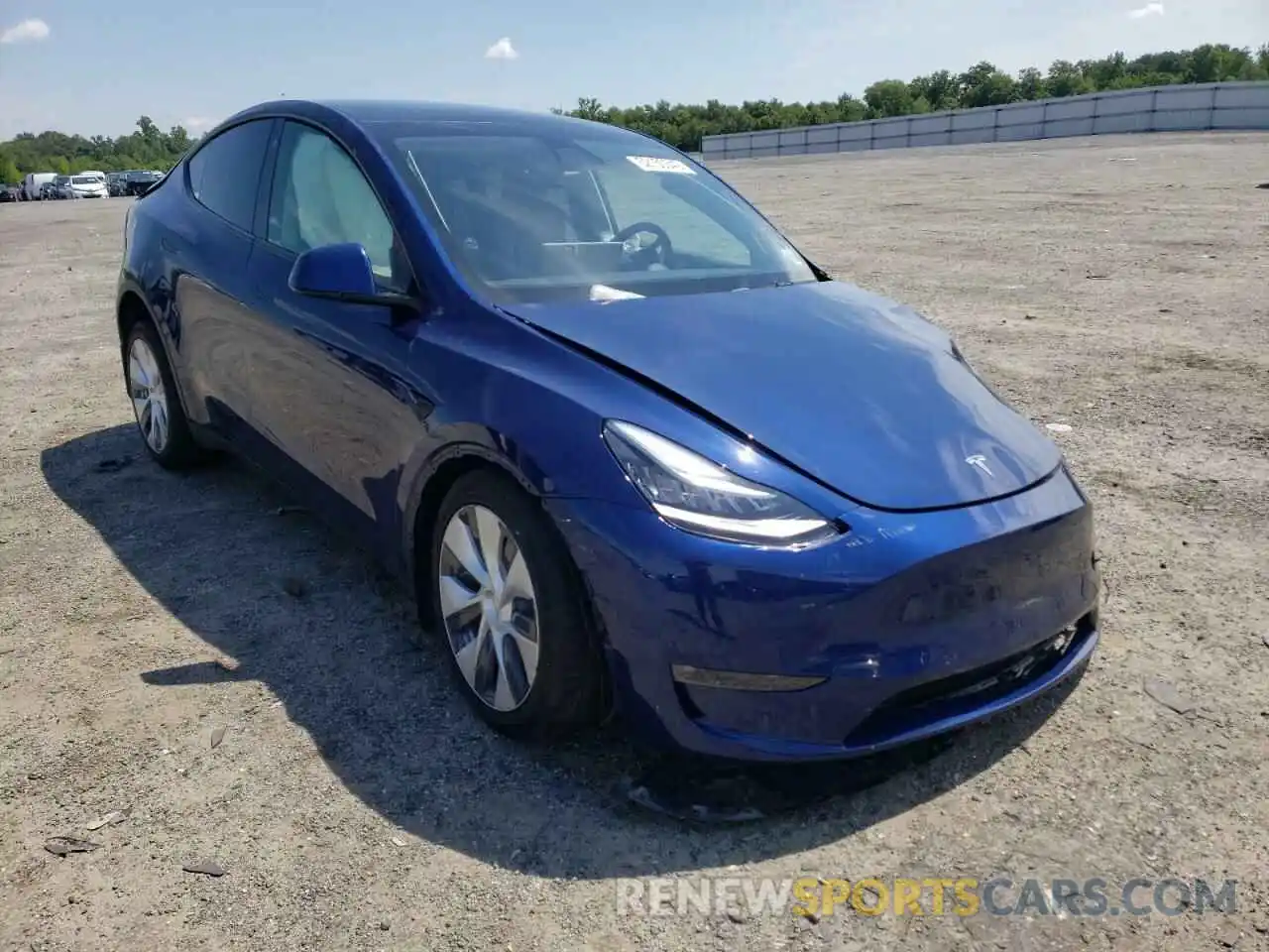 1 Фотография поврежденного автомобиля 5YJYGAEE5MF116357 TESLA MODEL Y 2021