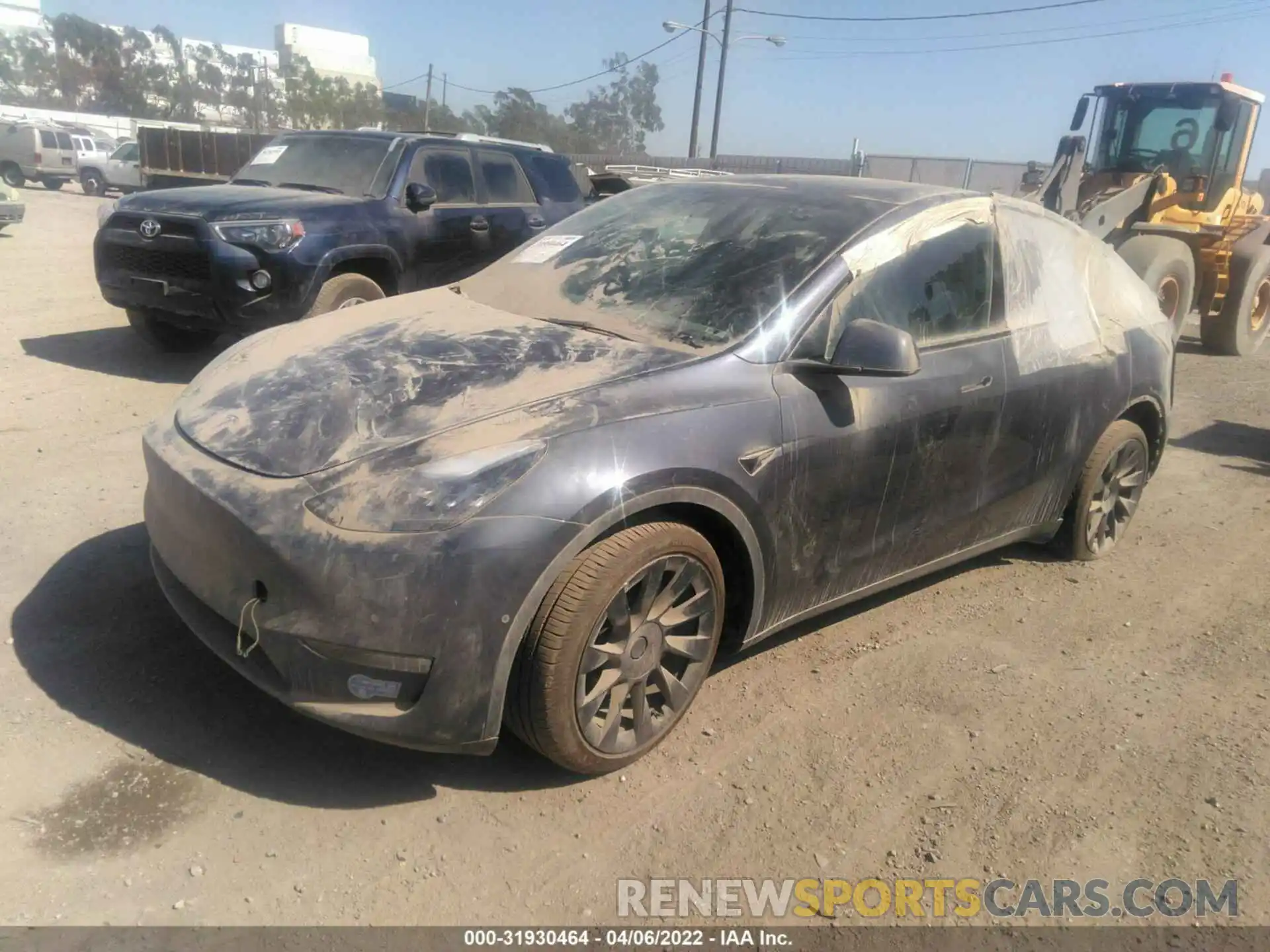 2 Photograph of a damaged car 5YJYGAEE5MF159886 TESLA MODEL Y 2021