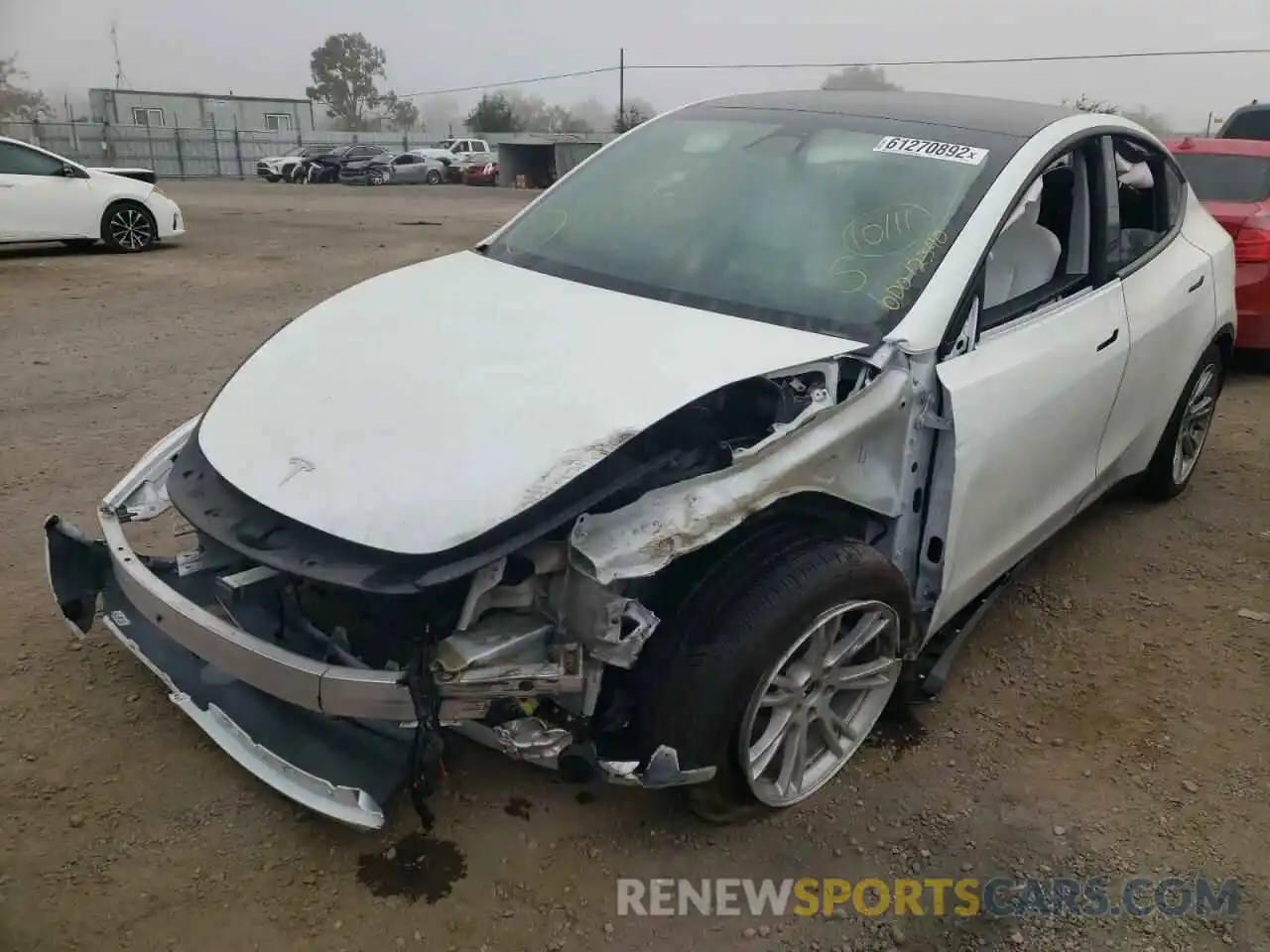 9 Photograph of a damaged car 5YJYGAEE5MF197599 TESLA MODEL Y 2021