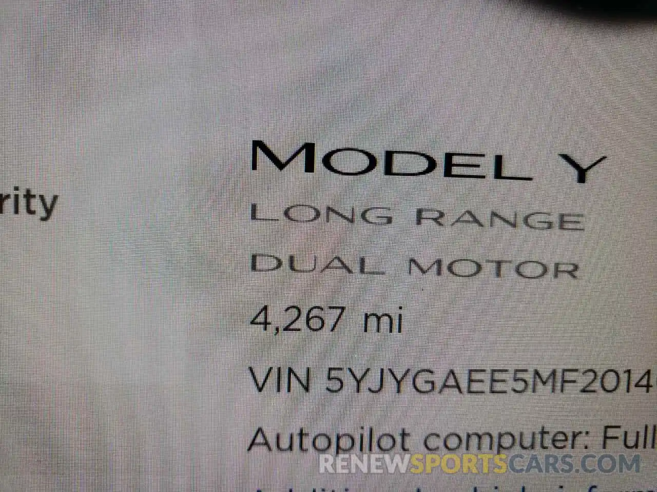 8 Фотография поврежденного автомобиля 5YJYGAEE5MF201408 TESLA MODEL Y 2021