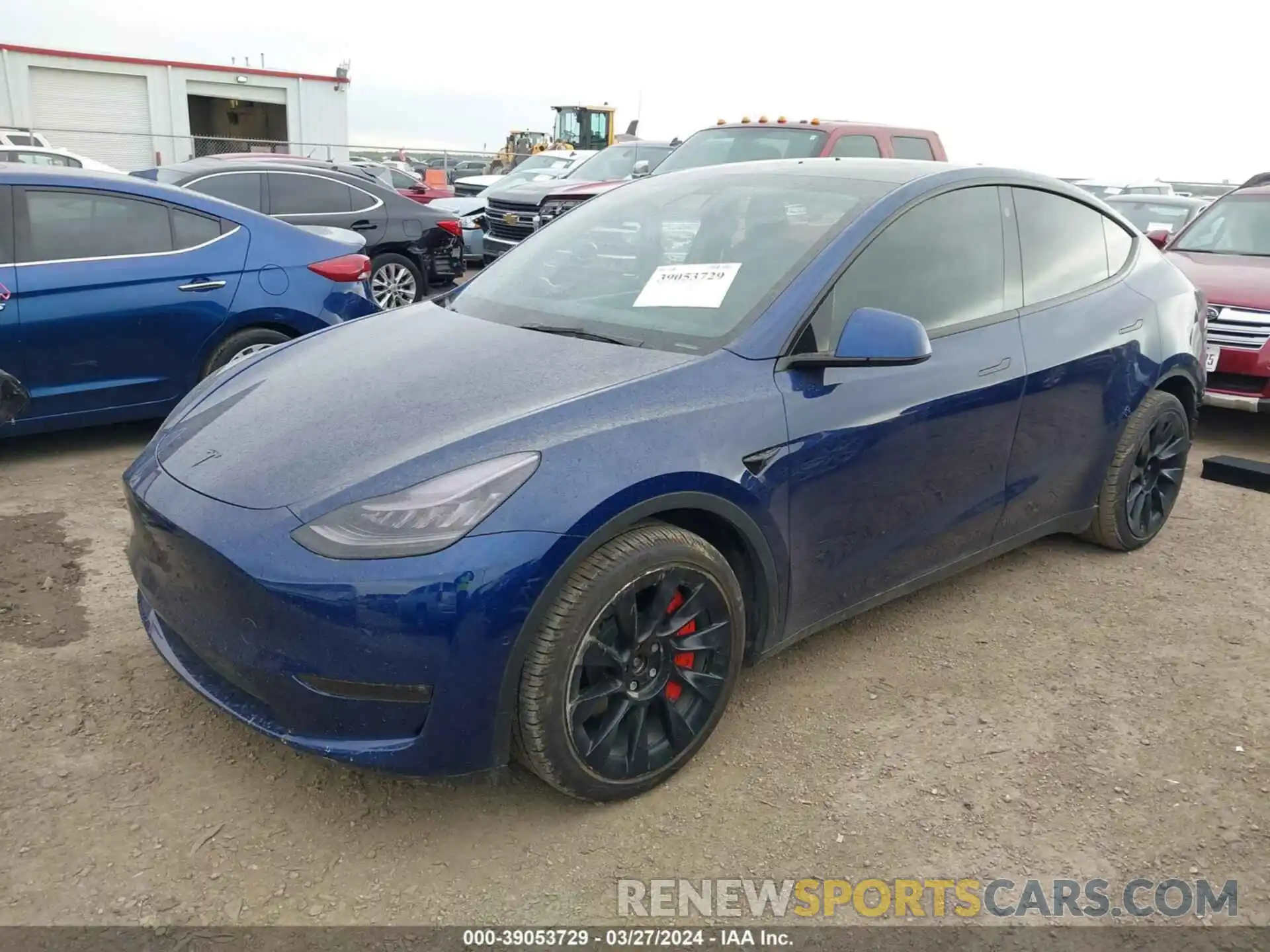 2 Photograph of a damaged car 5YJYGAEE5MF211551 TESLA MODEL Y 2021