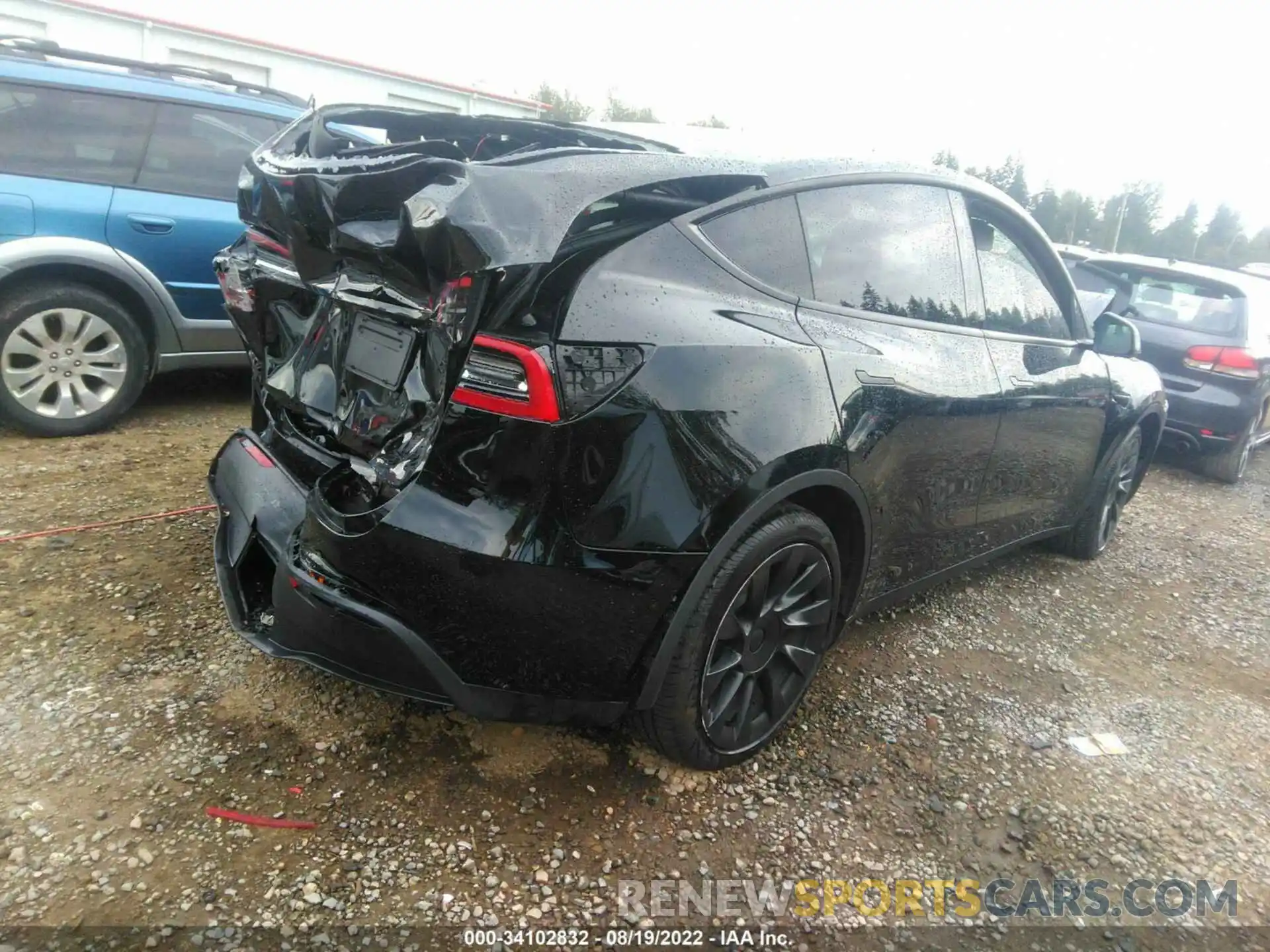 4 Фотография поврежденного автомобиля 5YJYGAEE5MF265903 TESLA MODEL Y 2021