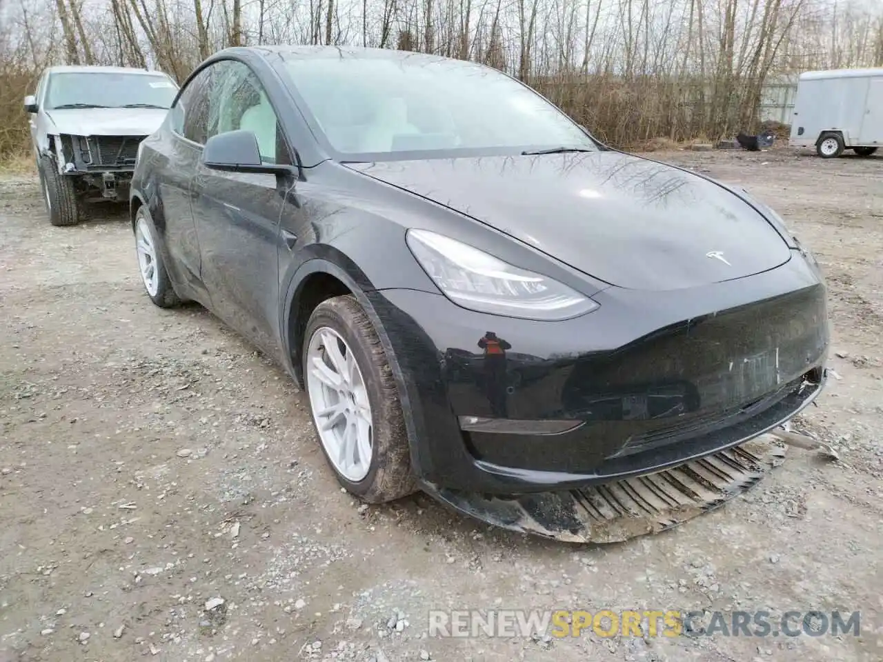 1 Фотография поврежденного автомобиля 5YJYGAEE5MF269529 TESLA MODEL Y 2021