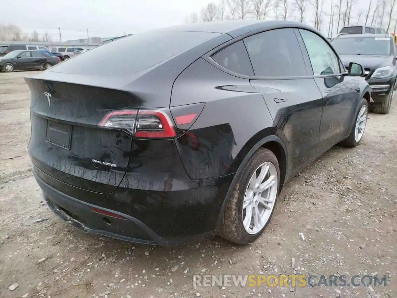 4 Фотография поврежденного автомобиля 5YJYGAEE5MF269529 TESLA MODEL Y 2021