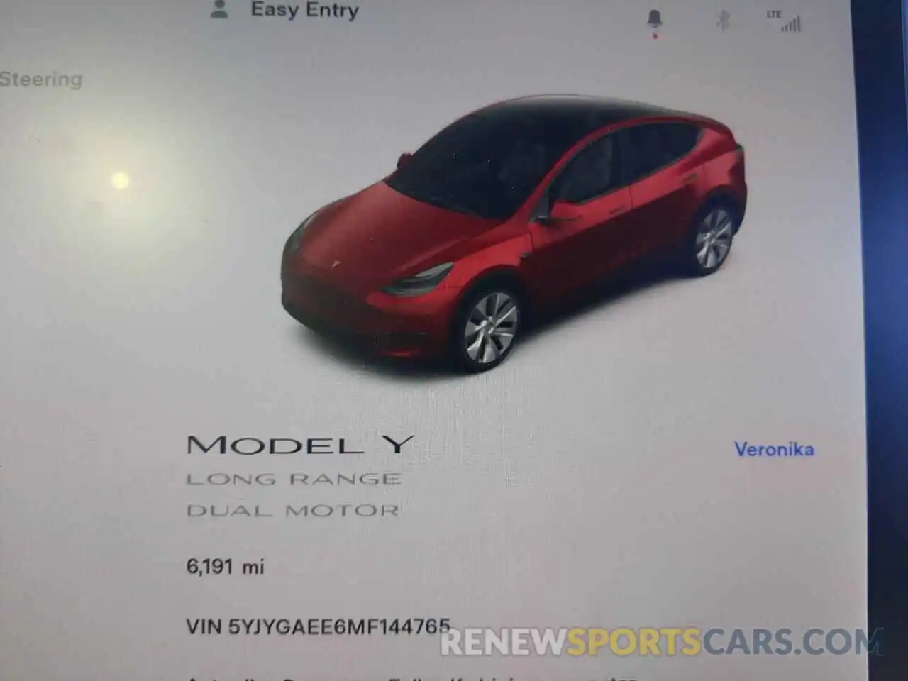 8 Фотография поврежденного автомобиля 5YJYGAEE6MF144765 TESLA MODEL Y 2021