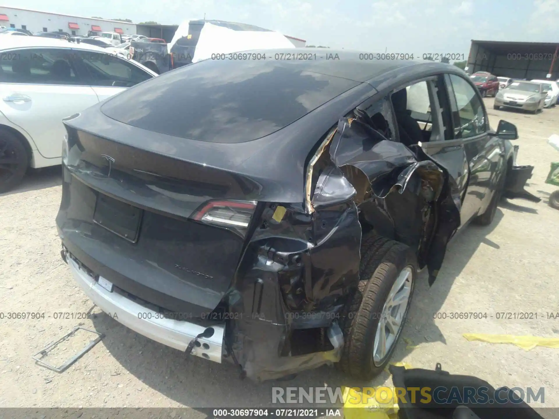 6 Photograph of a damaged car 5YJYGAEE6MF180620 TESLA MODEL Y 2021