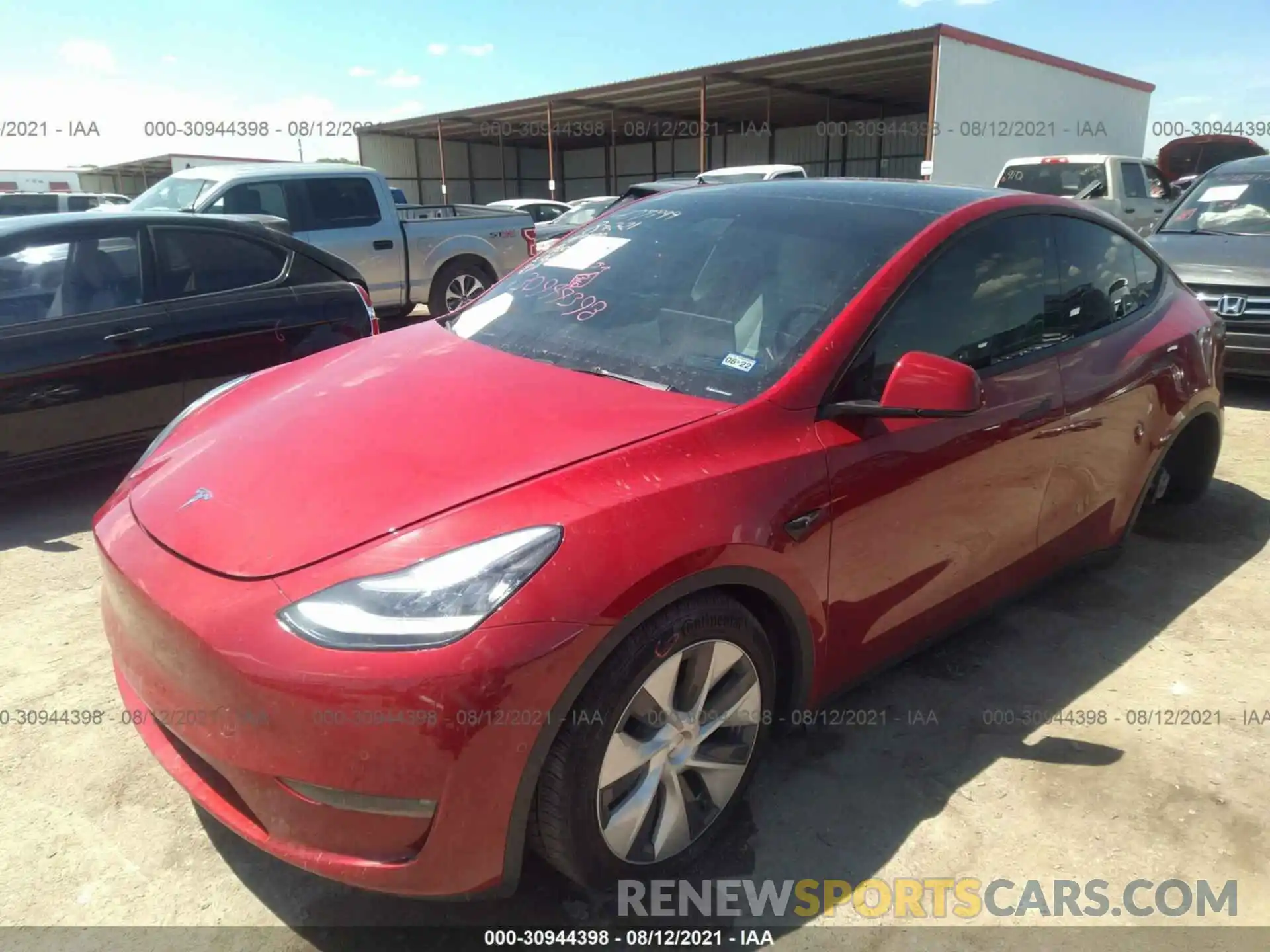 2 Photograph of a damaged car 5YJYGAEE7MF187267 TESLA MODEL Y 2021