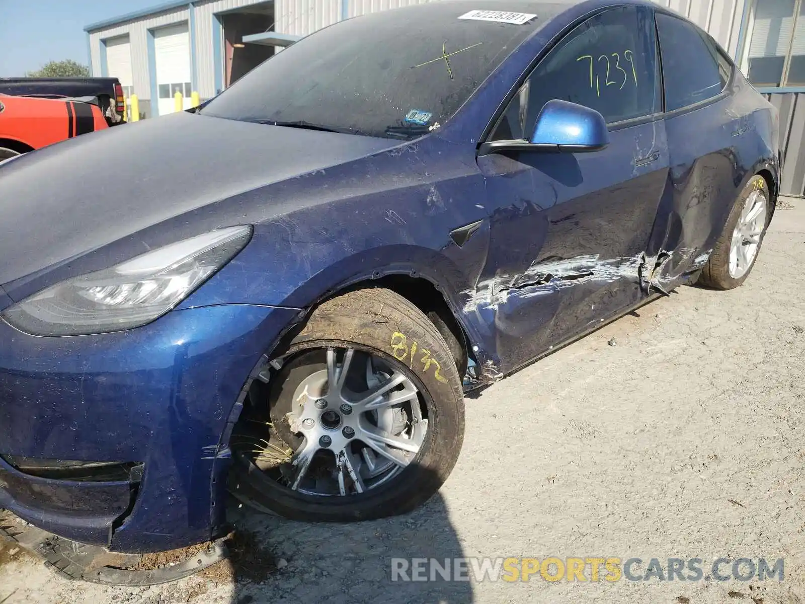 9 Photograph of a damaged car 5YJYGAEE7MF200907 TESLA MODEL Y 2021