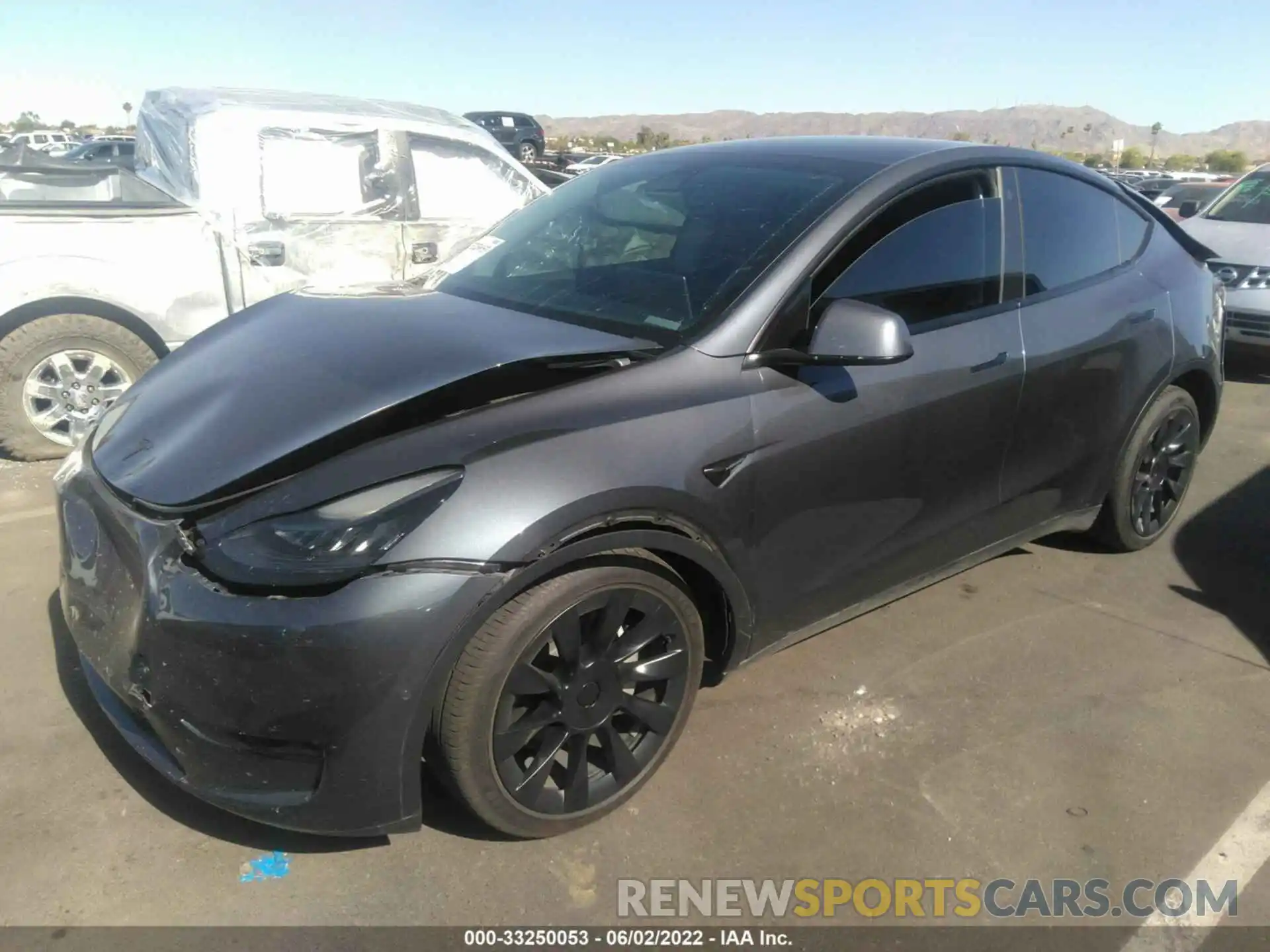 2 Фотография поврежденного автомобиля 5YJYGAEE7MF216704 TESLA MODEL Y 2021