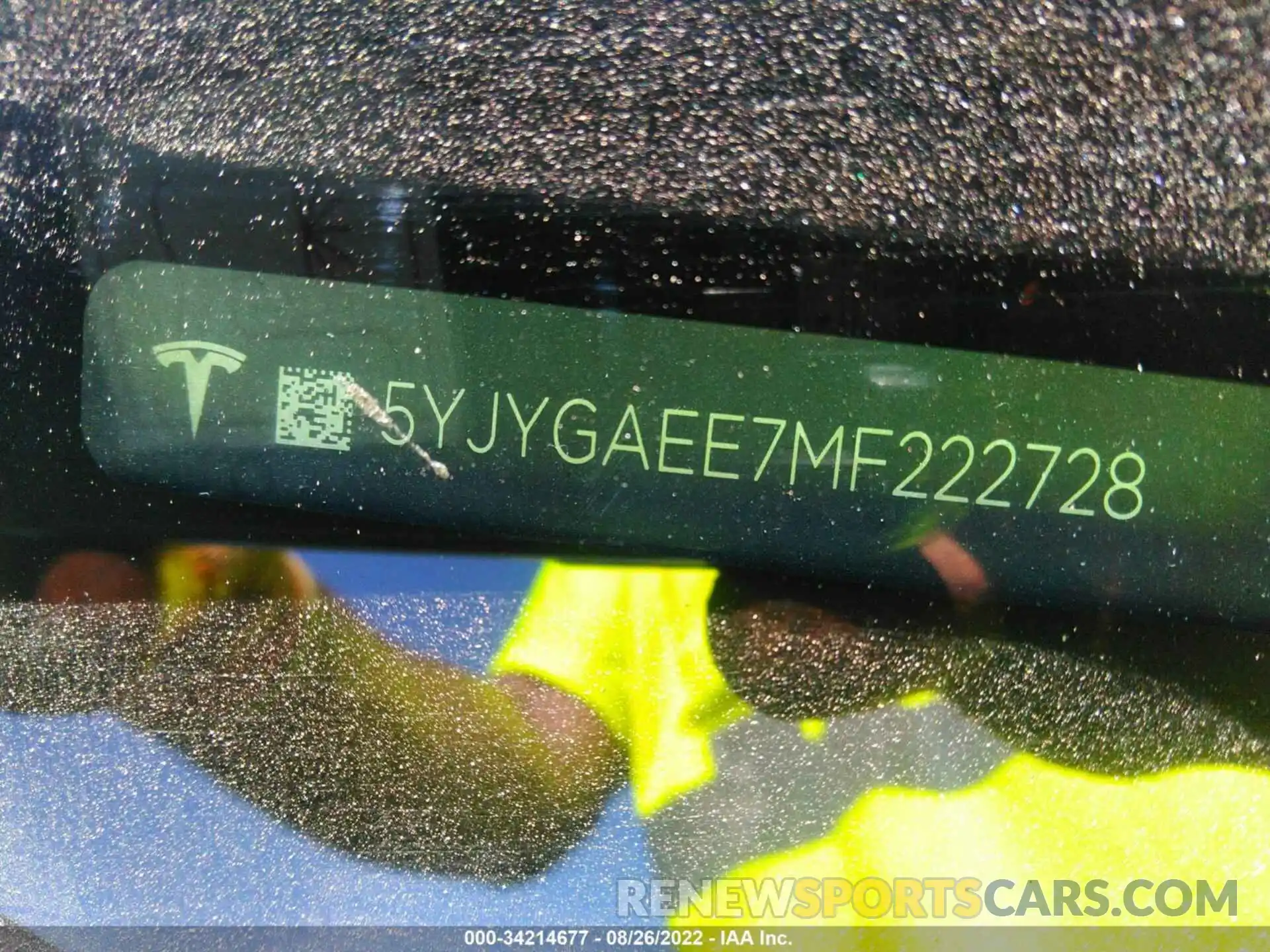 9 Photograph of a damaged car 5YJYGAEE7MF222728 TESLA MODEL Y 2021