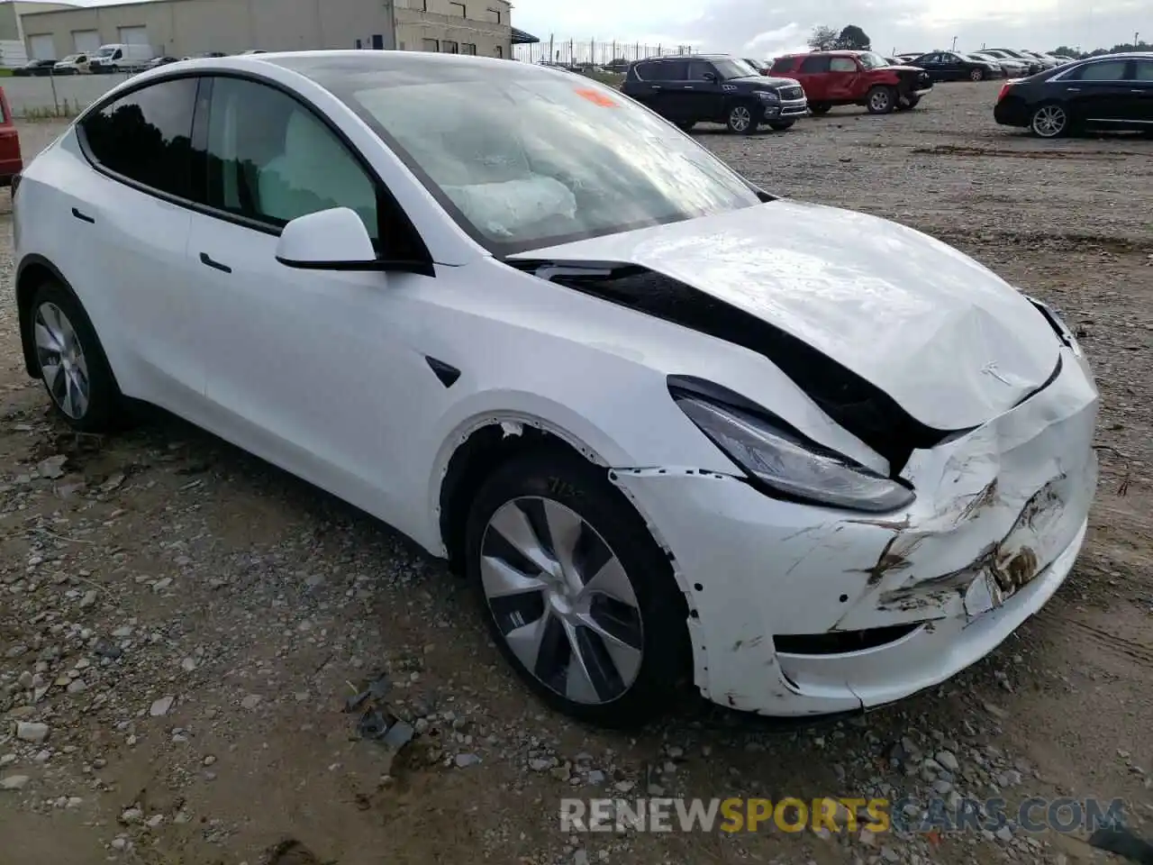 1 Photograph of a damaged car 5YJYGAEE7MF293220 TESLA MODEL Y 2021