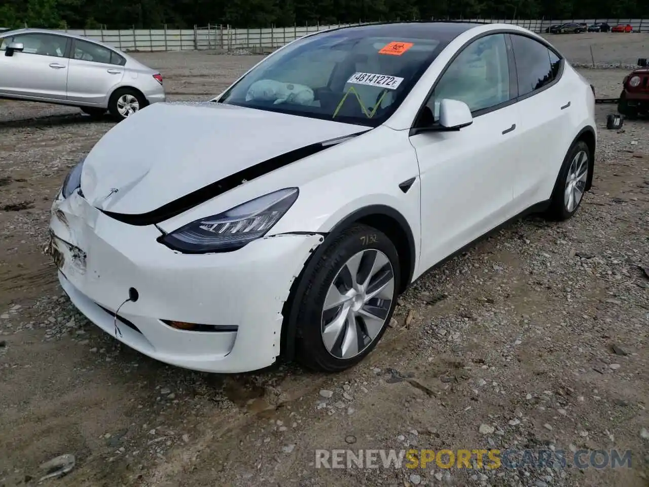 2 Фотография поврежденного автомобиля 5YJYGAEE7MF293220 TESLA MODEL Y 2021