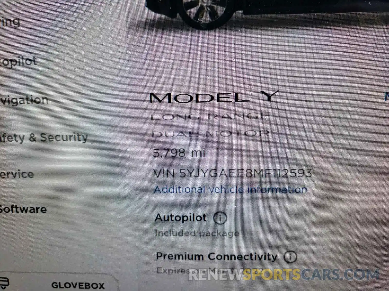 8 Фотография поврежденного автомобиля 5YJYGAEE8MF112593 TESLA MODEL Y 2021