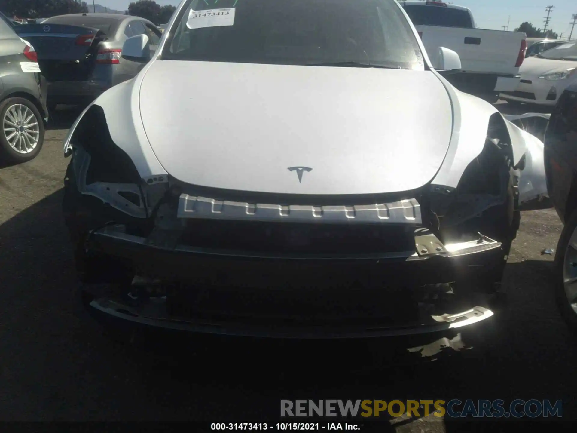 6 Photograph of a damaged car 5YJYGAEE8MF179758 TESLA MODEL Y 2021