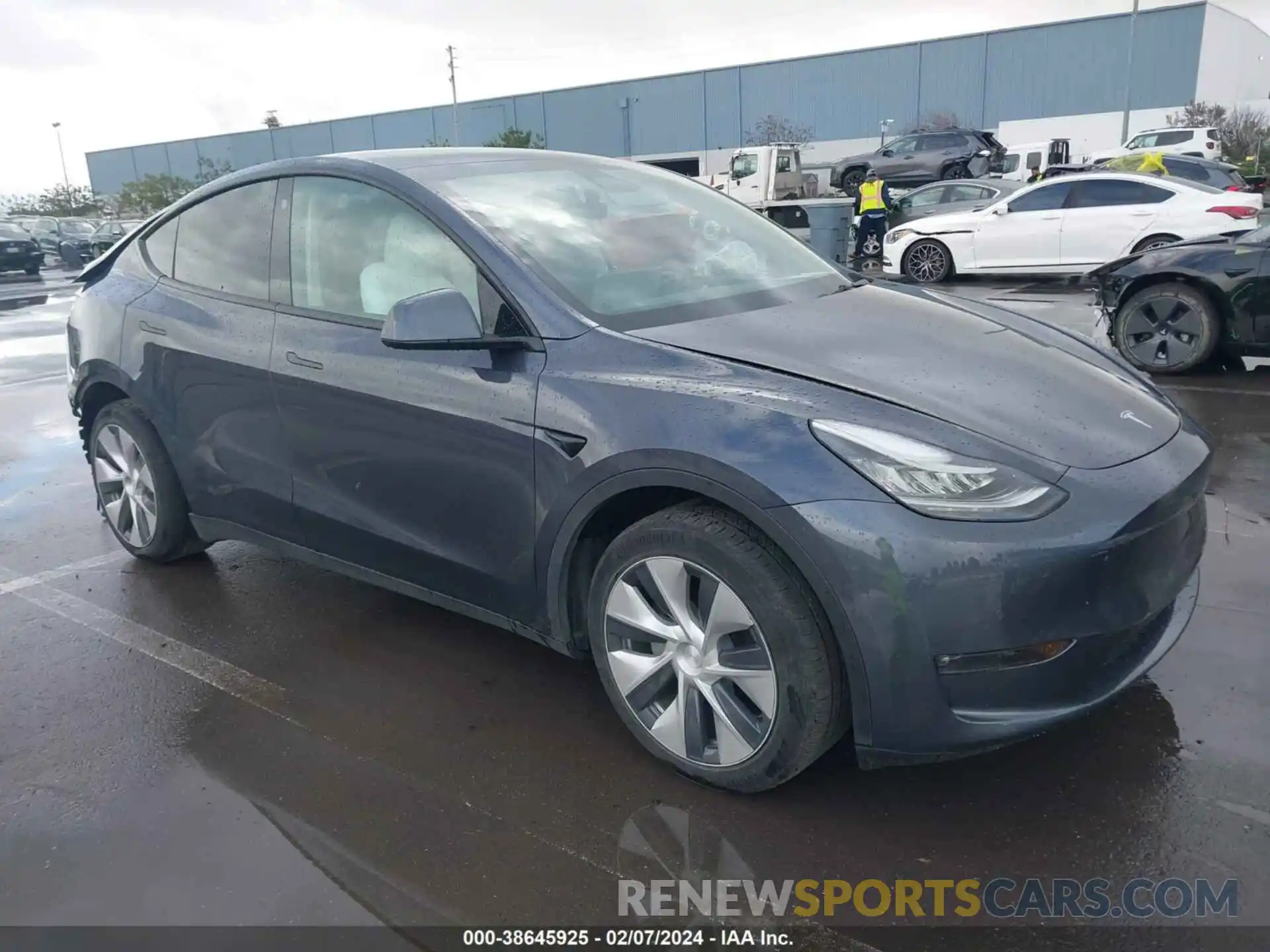 1 Photograph of a damaged car 5YJYGAEE8MF276524 TESLA MODEL Y 2021