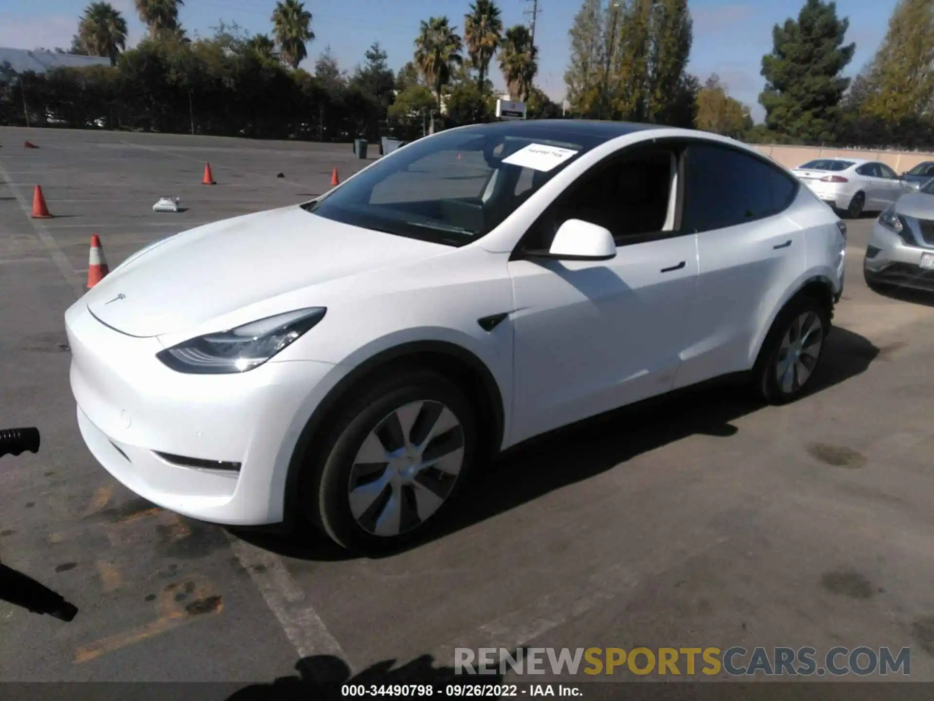 2 Фотография поврежденного автомобиля 5YJYGAEE8MF281495 TESLA MODEL Y 2021