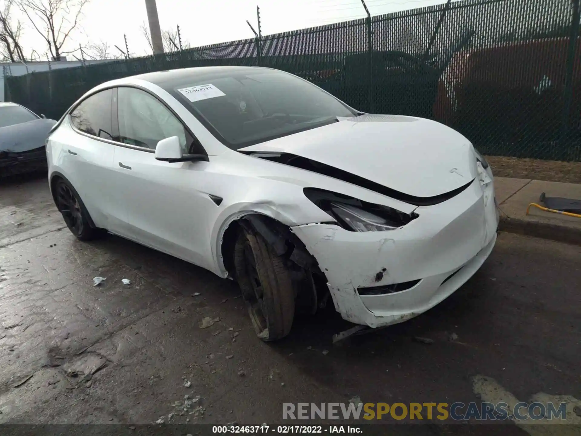 1 Photograph of a damaged car 5YJYGAEE9MF112134 TESLA MODEL Y 2021