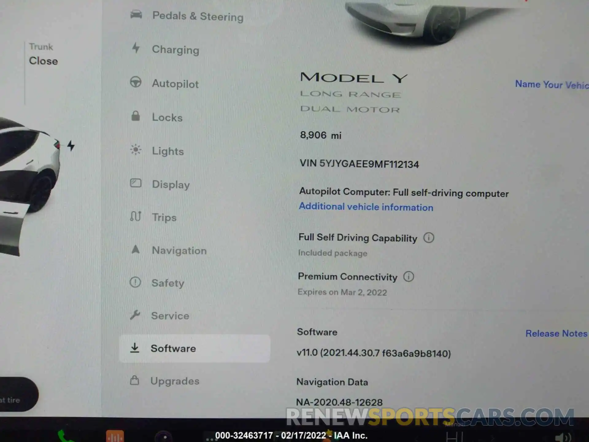 7 Photograph of a damaged car 5YJYGAEE9MF112134 TESLA MODEL Y 2021