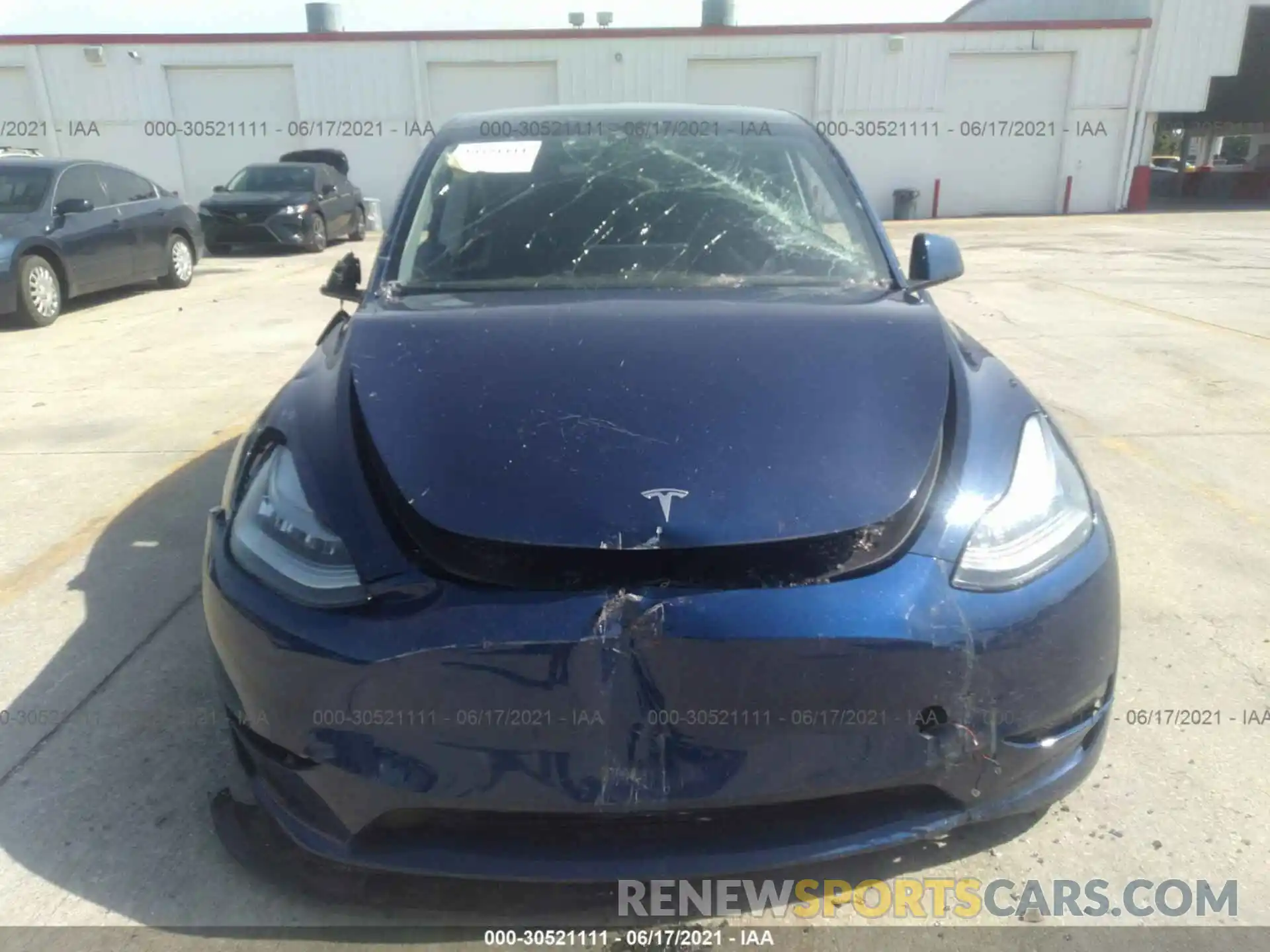 6 Photograph of a damaged car 5YJYGAEE9MF134991 TESLA MODEL Y 2021