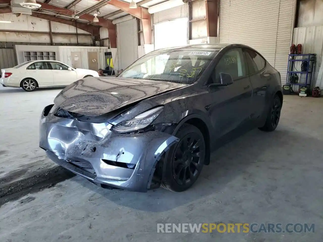 2 Photograph of a damaged car 5YJYGAEE9MF143254 TESLA MODEL Y 2021