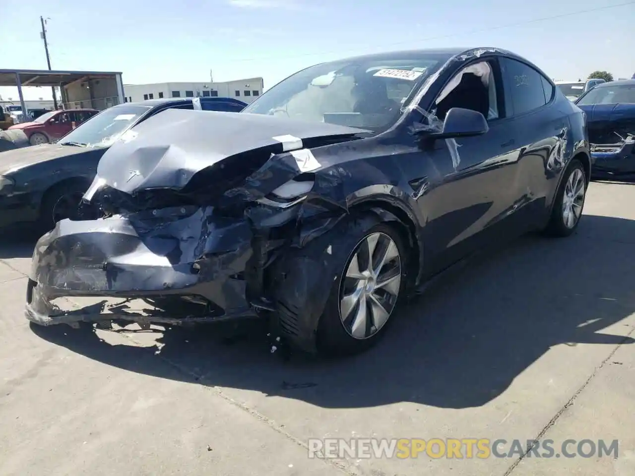 2 Photograph of a damaged car 5YJYGAEE9MF149961 TESLA MODEL Y 2021