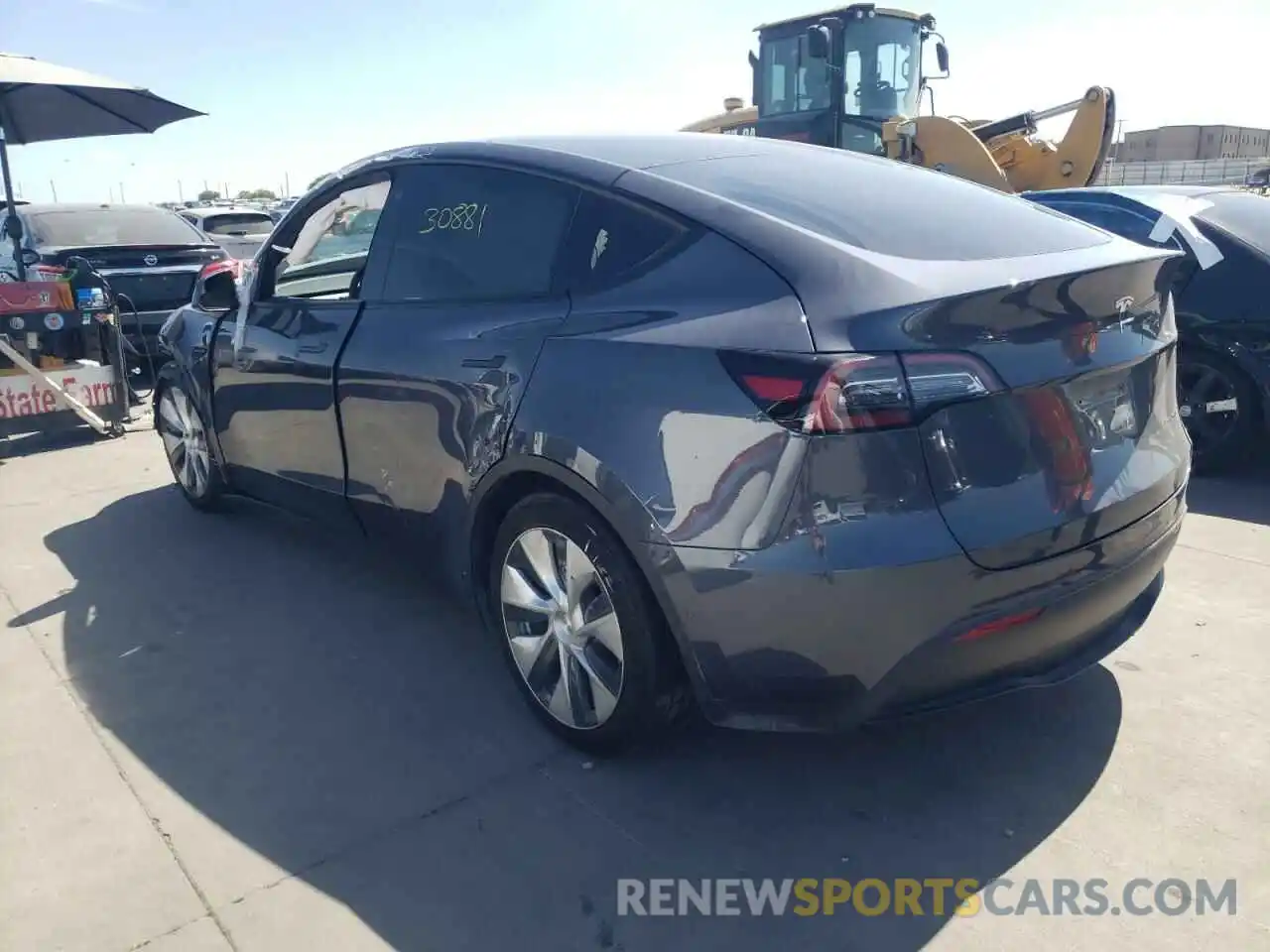 3 Photograph of a damaged car 5YJYGAEE9MF149961 TESLA MODEL Y 2021