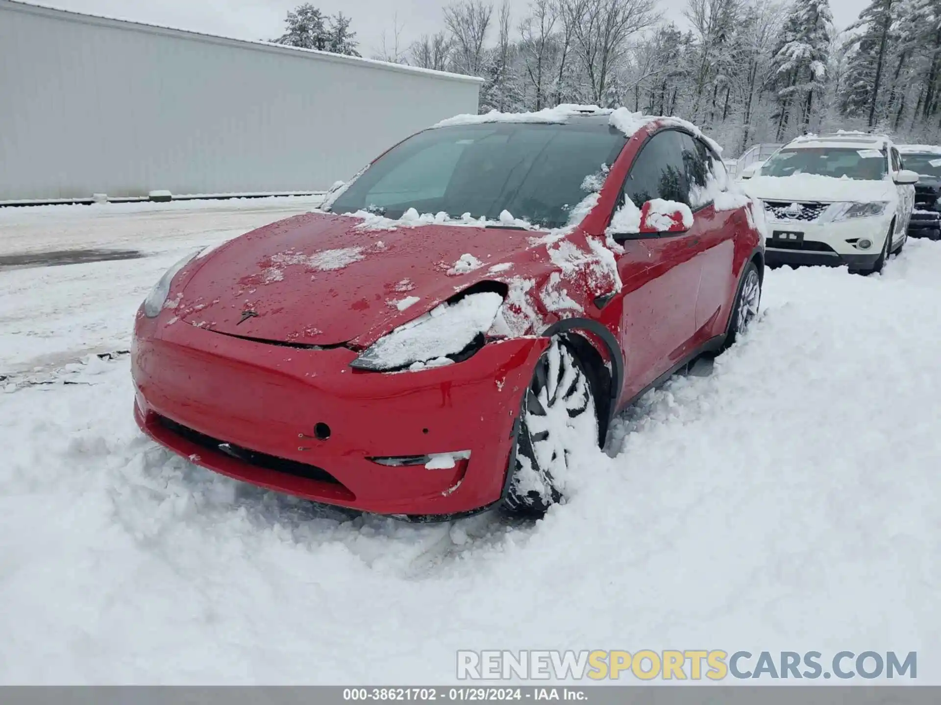 12 Photograph of a damaged car 5YJYGAEE9MF180160 TESLA MODEL Y 2021