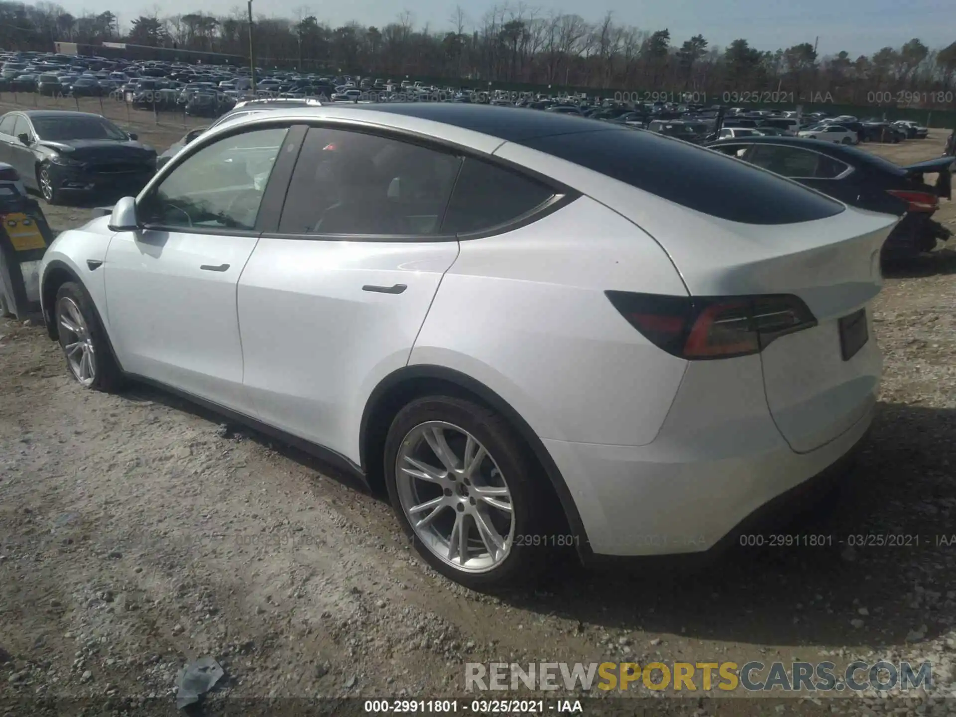 3 Photograph of a damaged car 5YJYGAEEXMF130660 TESLA MODEL Y 2021