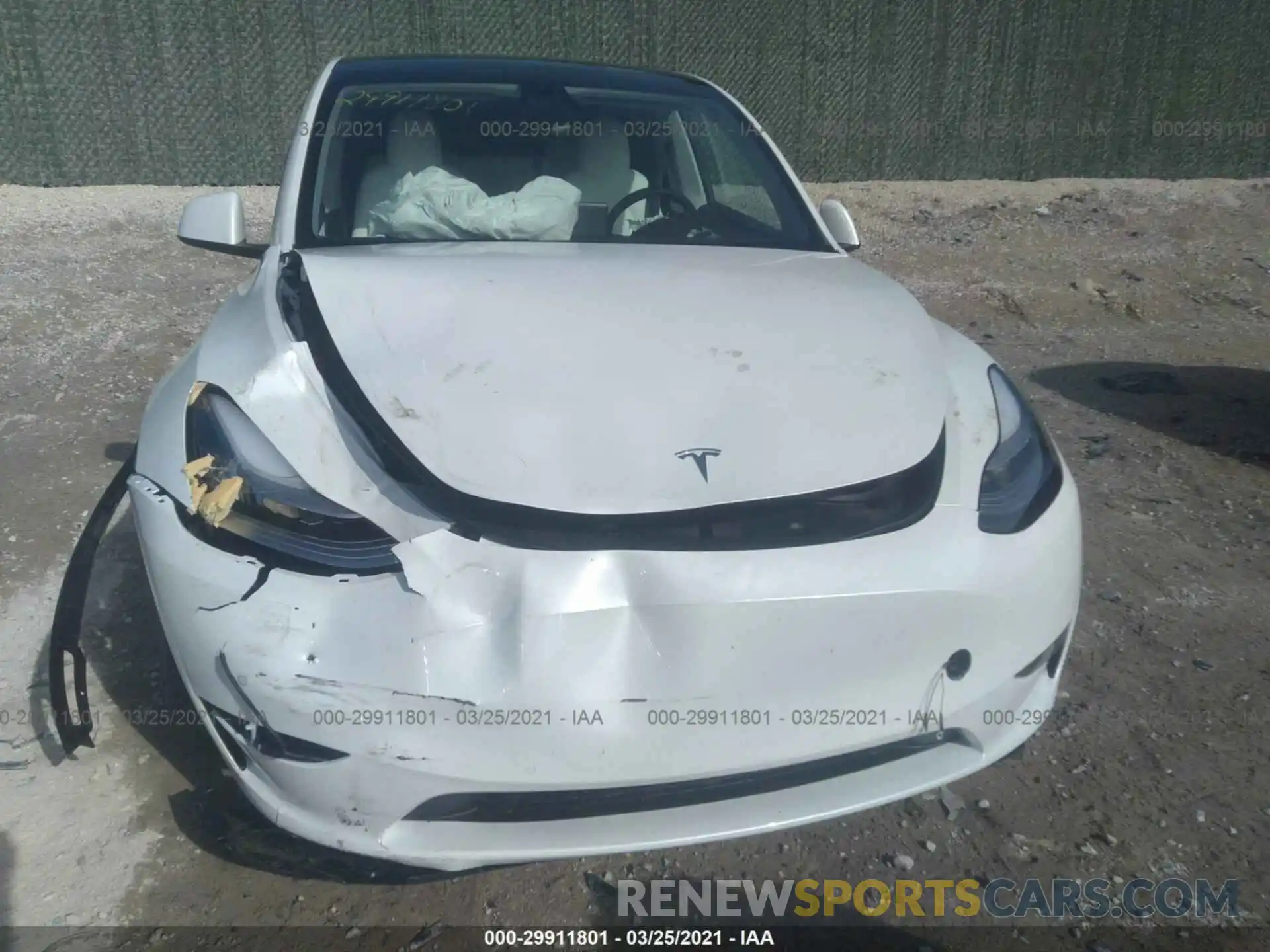 6 Photograph of a damaged car 5YJYGAEEXMF130660 TESLA MODEL Y 2021