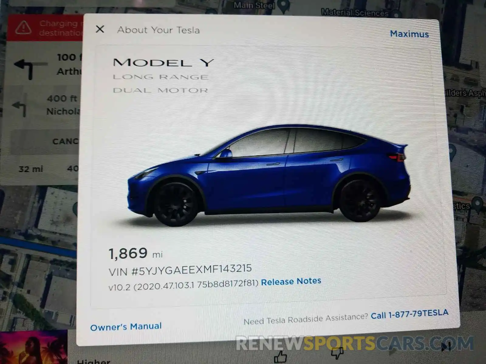 8 Photograph of a damaged car 5YJYGAEEXMF143215 TESLA MODEL Y 2021