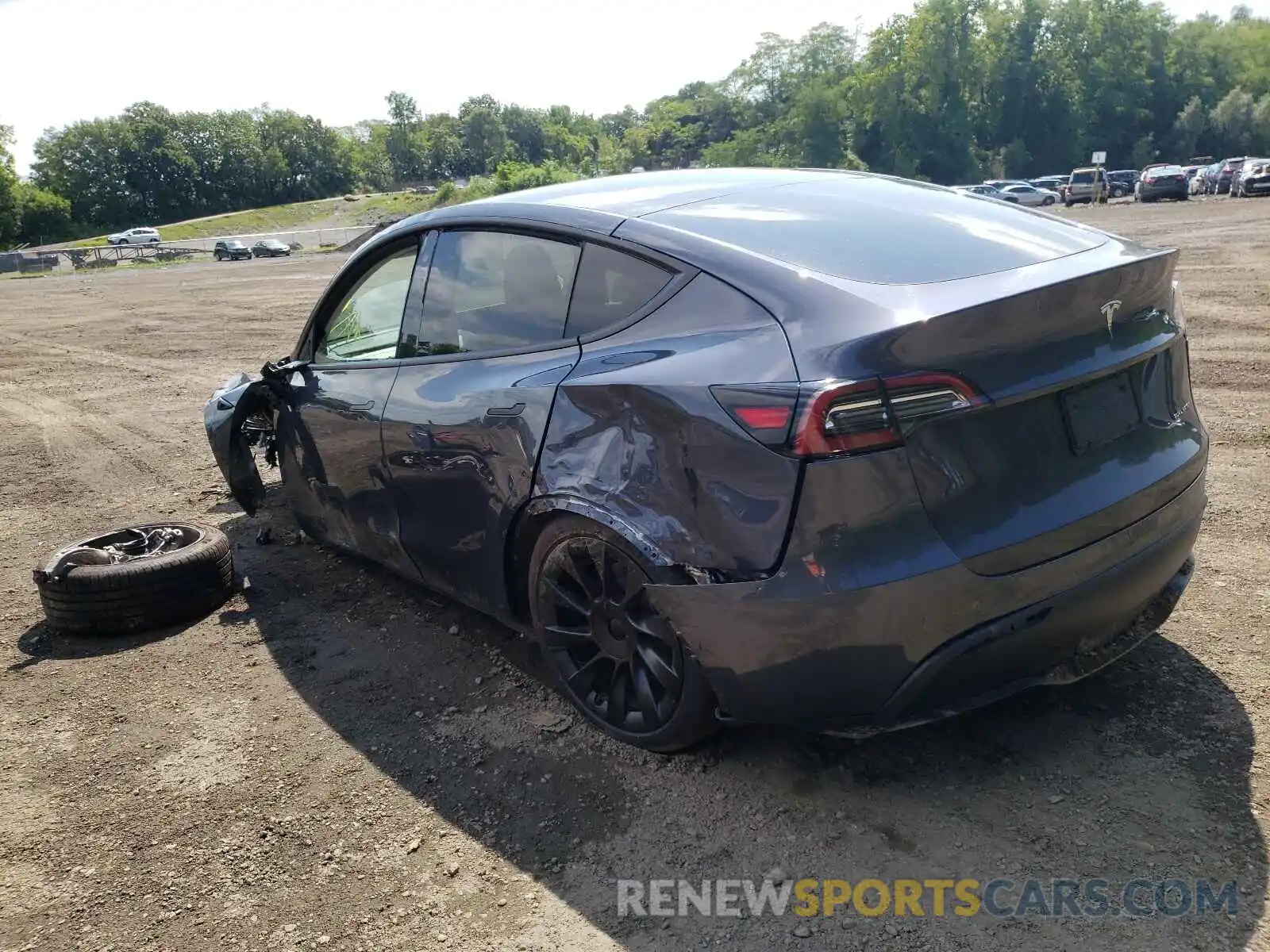 3 Photograph of a damaged car 5YJYGAEEXMF207818 TESLA MODEL Y 2021