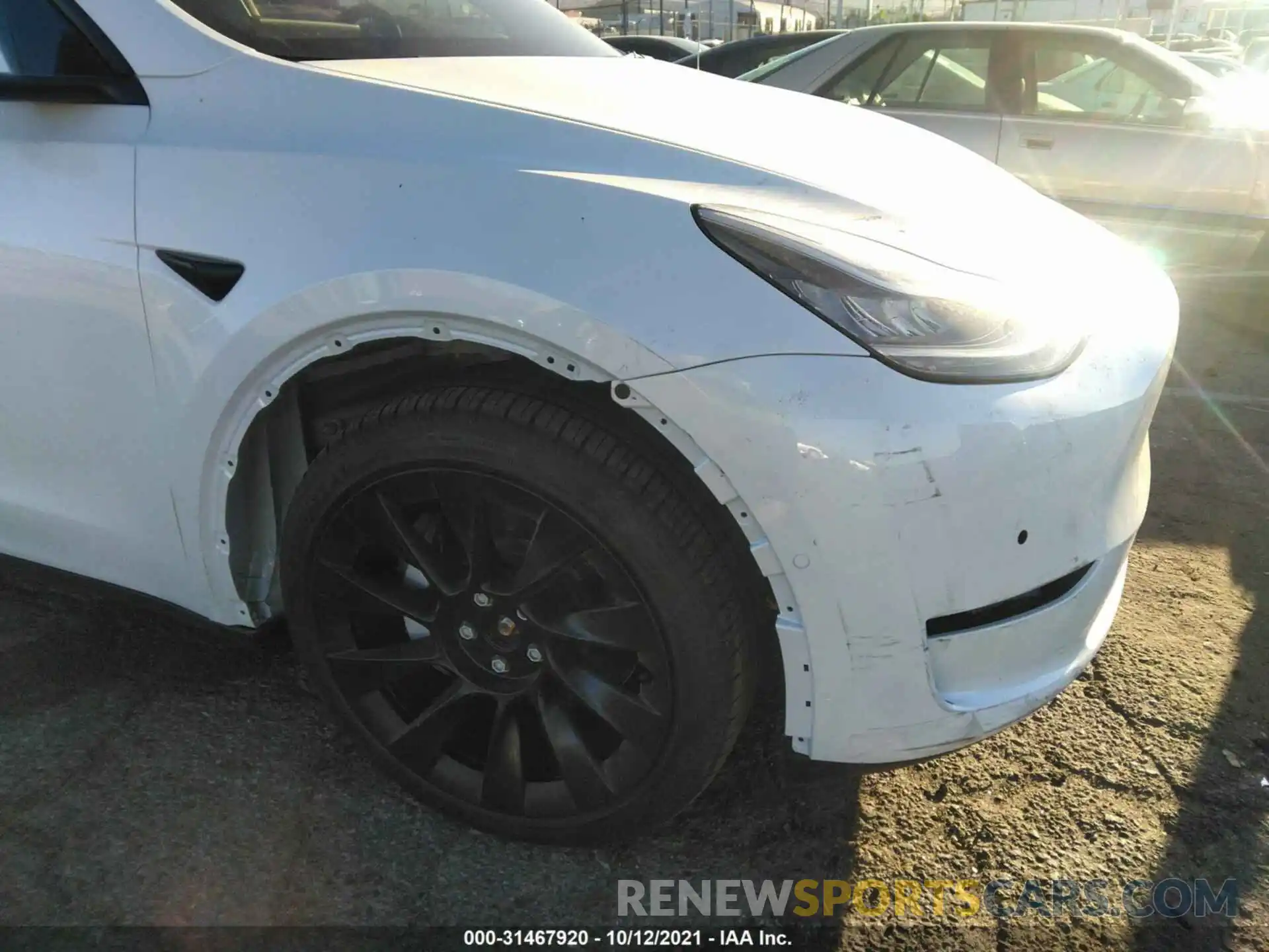 6 Фотография поврежденного автомобиля 5YJYGAEEXMF218477 TESLA MODEL Y 2021