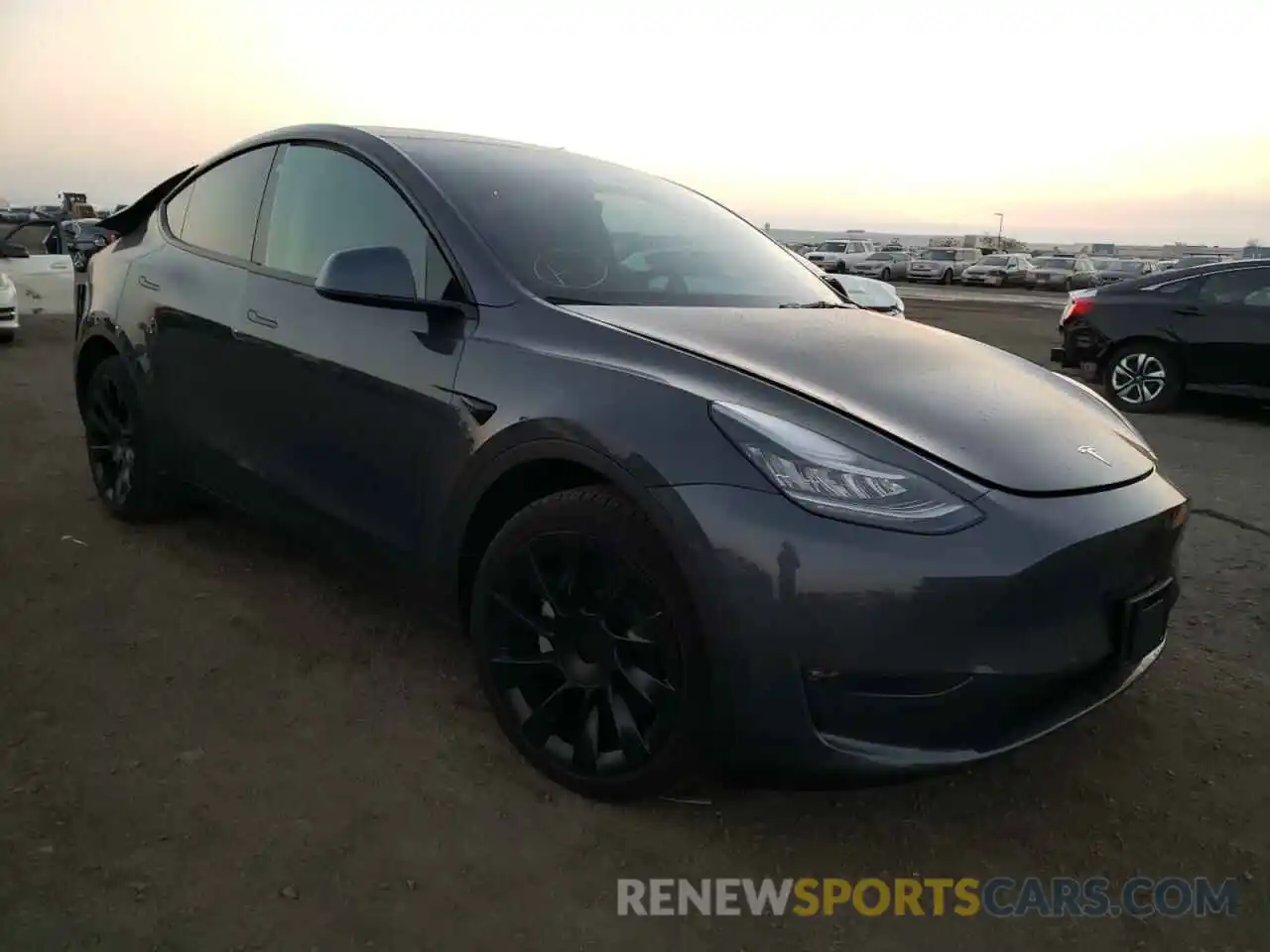 1 Photograph of a damaged car 5YJYGAEEXMF263046 TESLA MODEL Y 2021