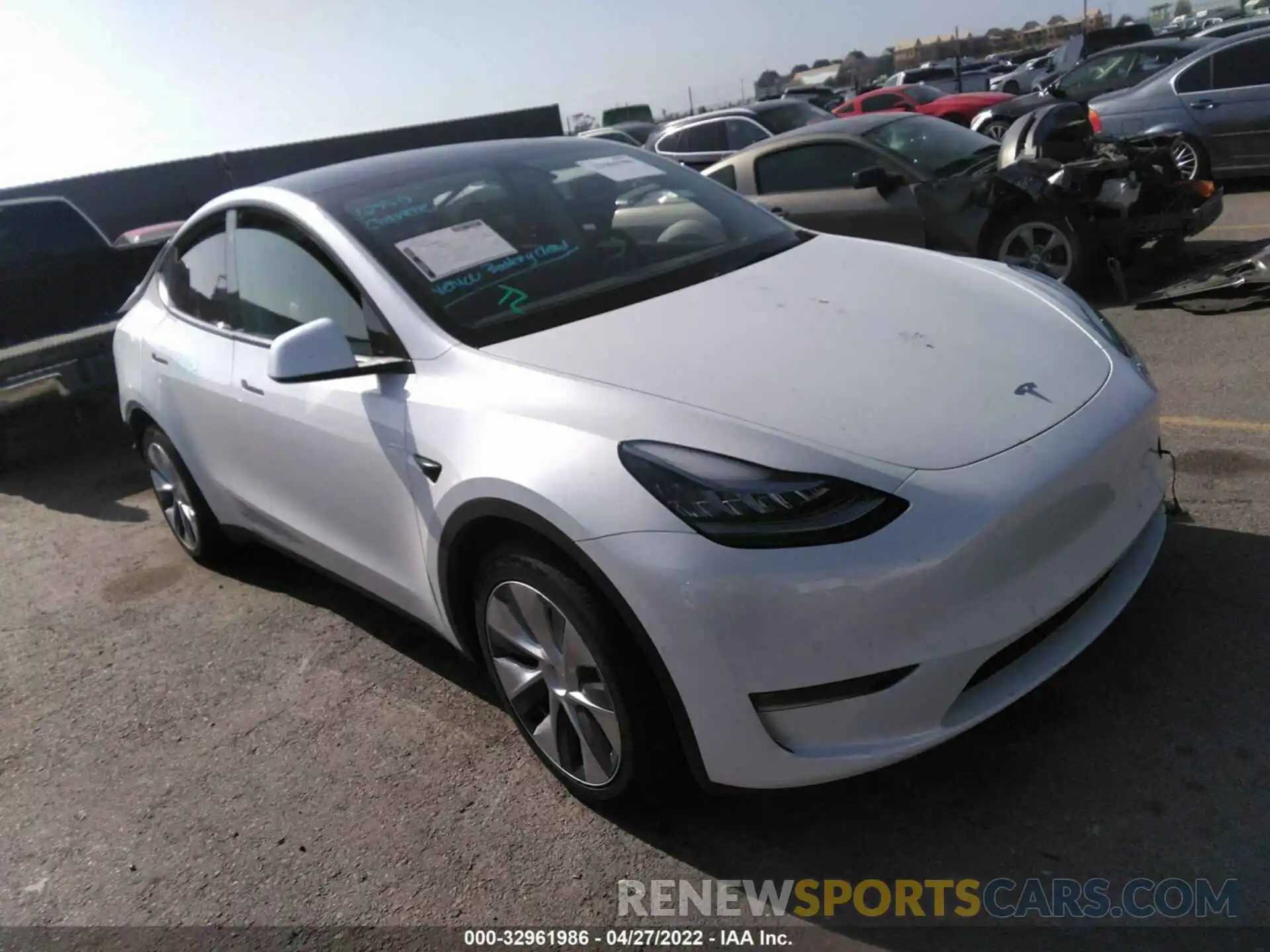 1 Photograph of a damaged car 5YJYGDED0MF103668 TESLA MODEL Y 2021