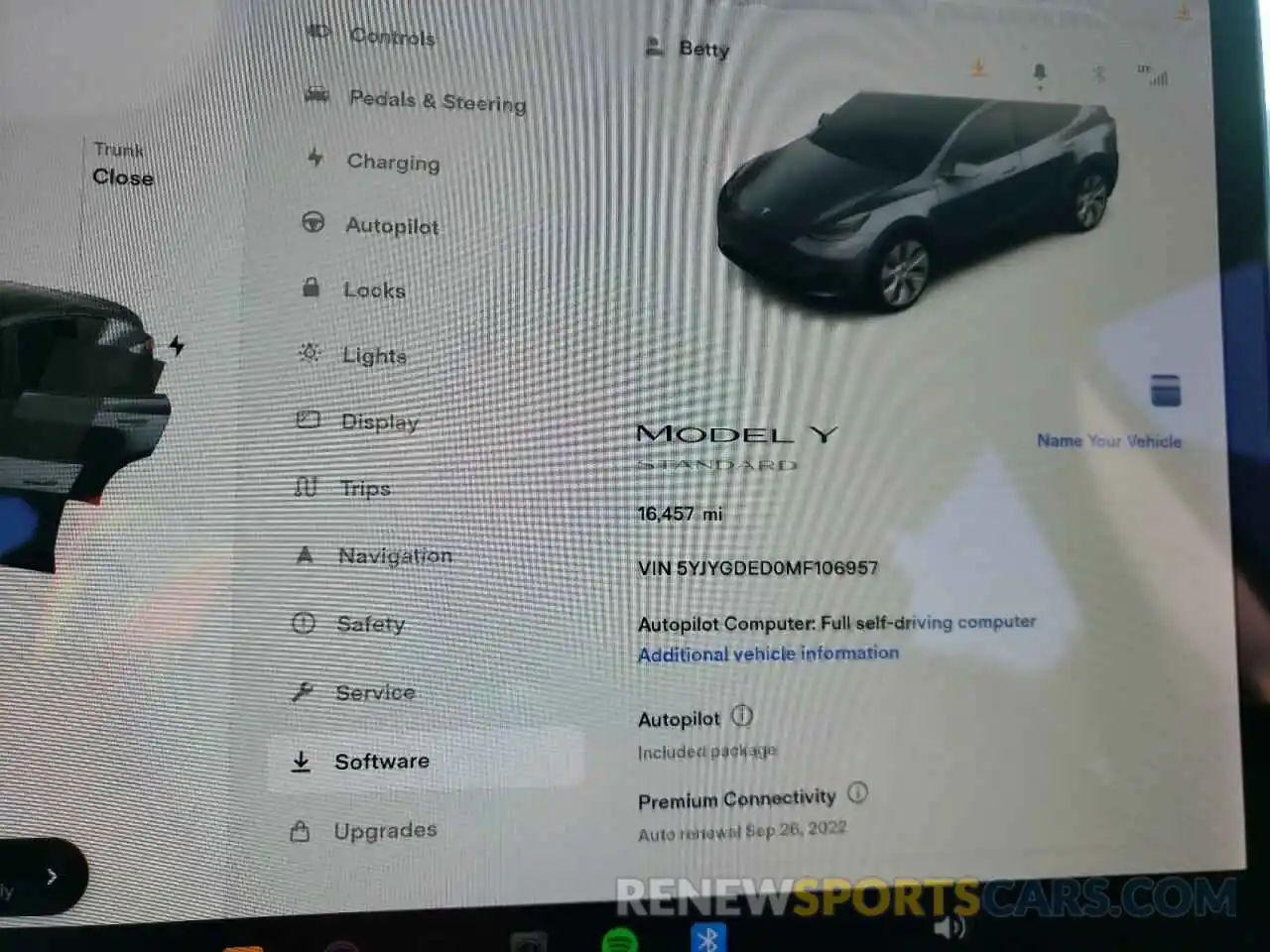 8 Фотография поврежденного автомобиля 5YJYGDED0MF106957 TESLA MODEL Y 2021